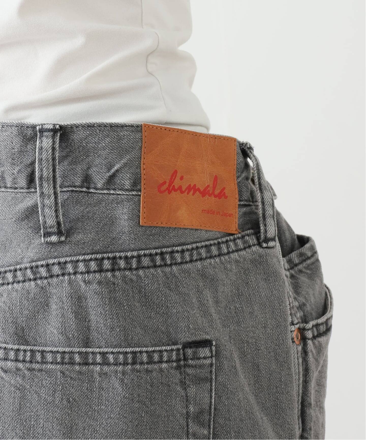 chimala】for luxe ADJASTABLE WIDE TAPERED（002）（デニムパンツ