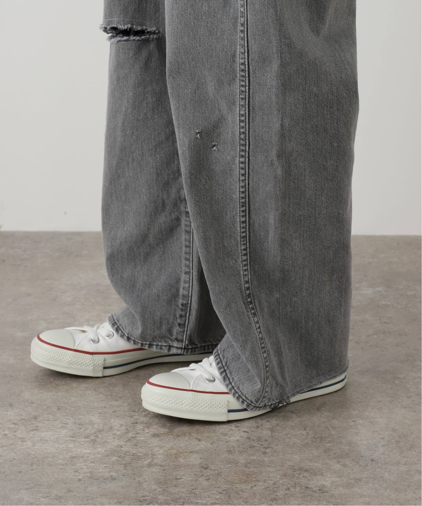 chimala】for luxe ADJASTABLE WIDE TAPERED（002）（デニムパンツ