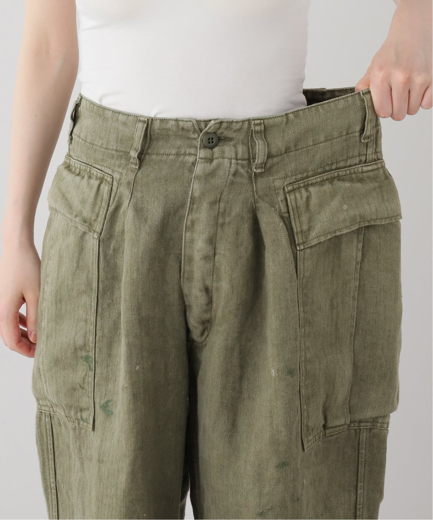 HERILL】HBT linen Cargopants（カーゴパンツ）｜journal standard