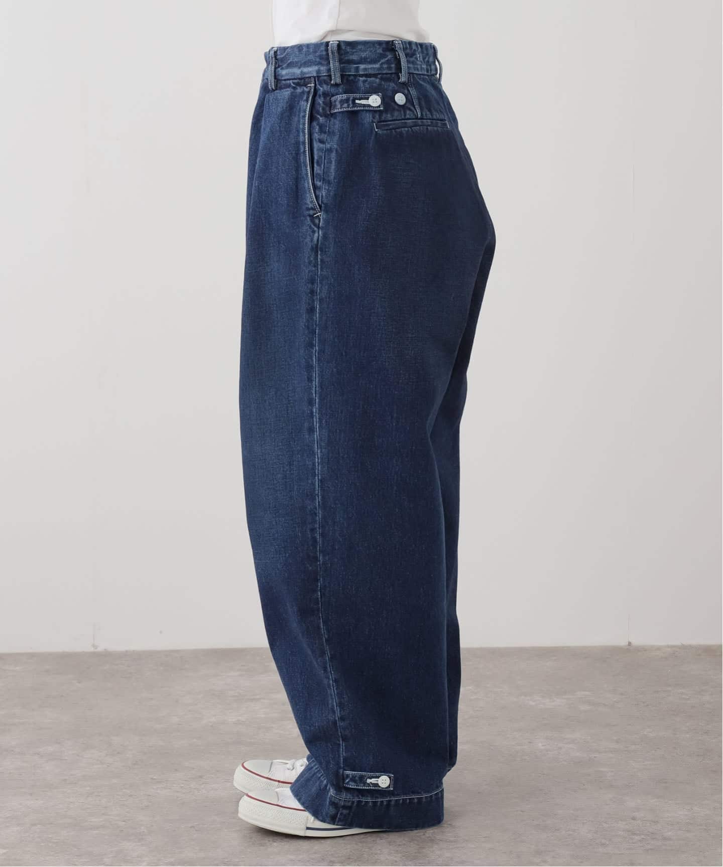 ES:S】 BAGGY TROUSER WITH STRAP（デニムパンツ・ジーンズ）｜journal