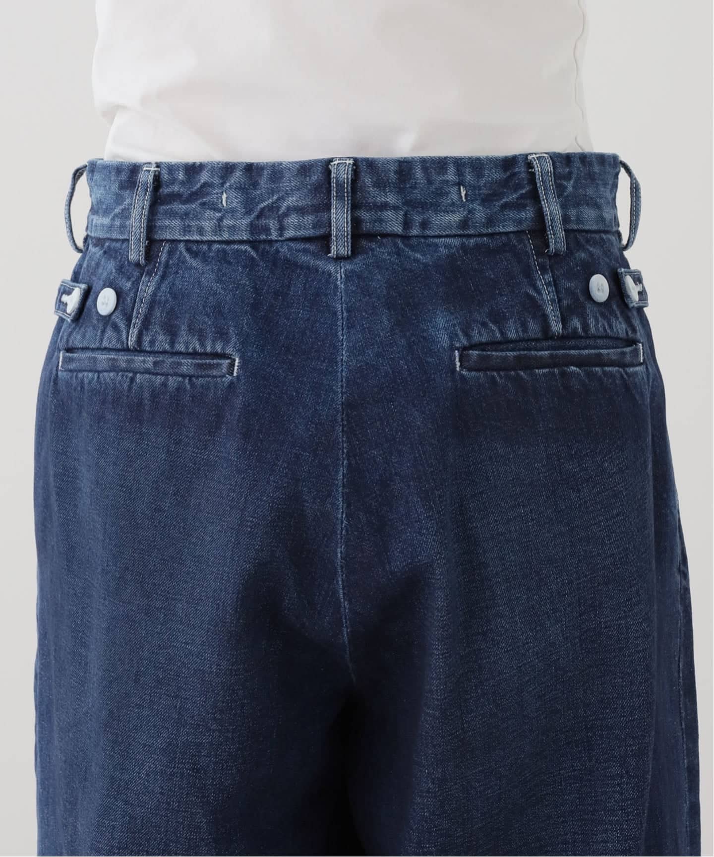 ES:S】 BAGGY TROUSER WITH STRAP（デニムパンツ・ジーンズ）｜journal