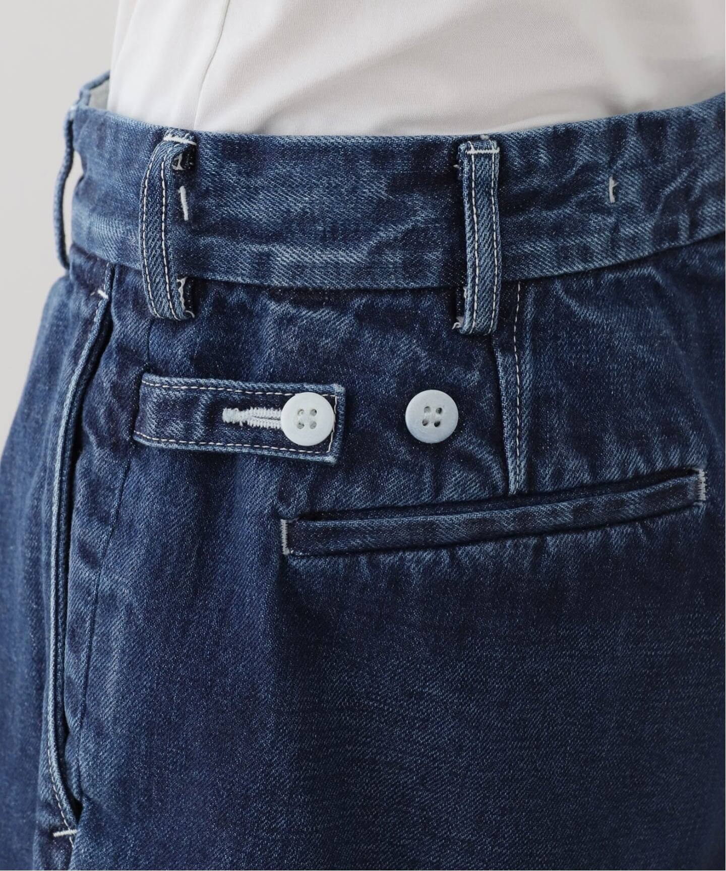 ES:S】 BAGGY TROUSER WITH STRAP（デニムパンツ・ジーンズ）｜journal