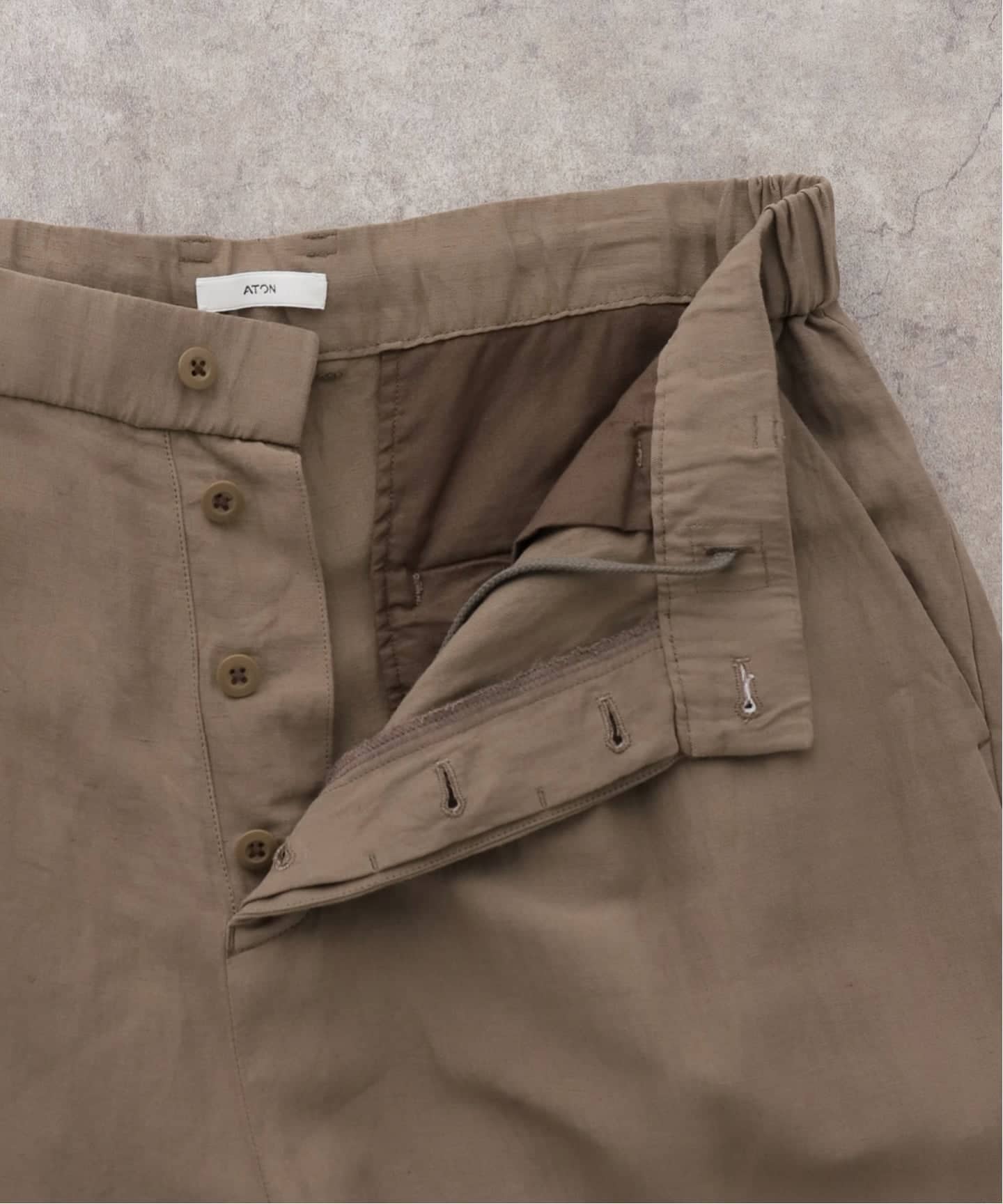 ATON】COTTON LINEN VOILE LOOSE FIT PANTS（その他パンツ）｜journal