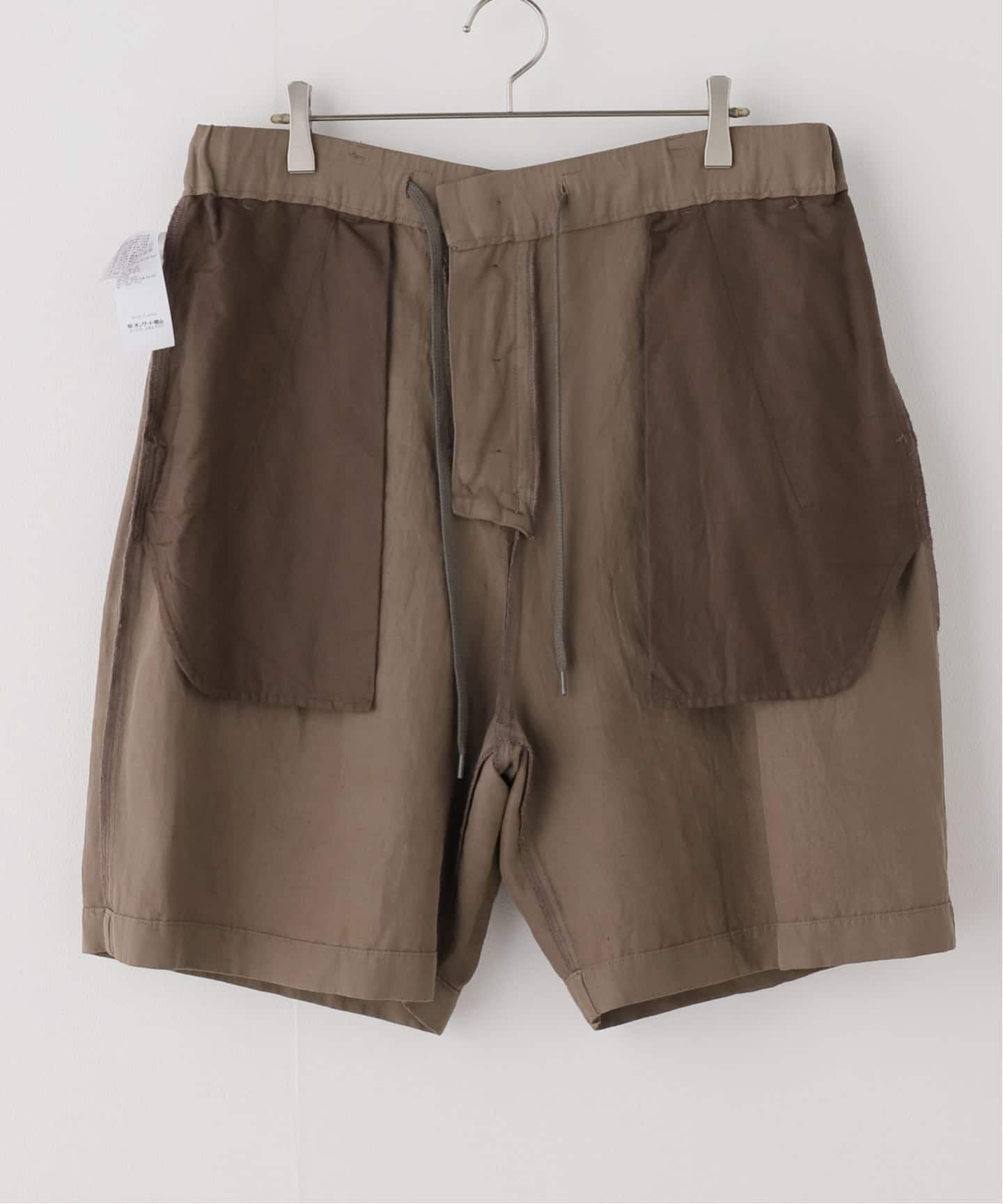 ATON】COTTON LINEN VOILE LOOSE FIT SHORTS（ショート・ハーフパンツ