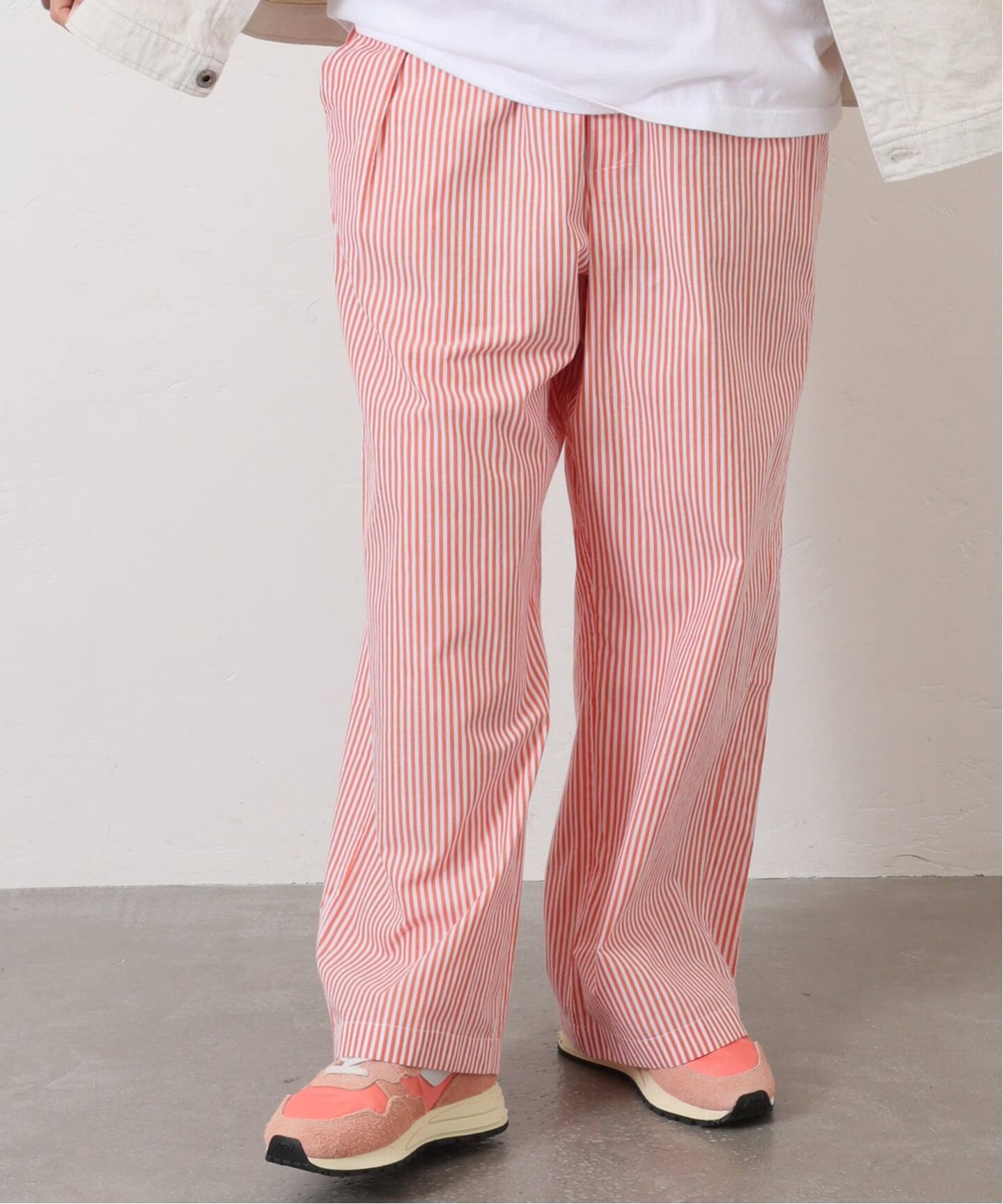 VAS-Y LENTEMENT】 POPLIN STRIPE EASY PANTS（その他パンツ