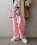 【VAS-Y LENTEMENT】 POPLIN STRIPE EASY PANTS