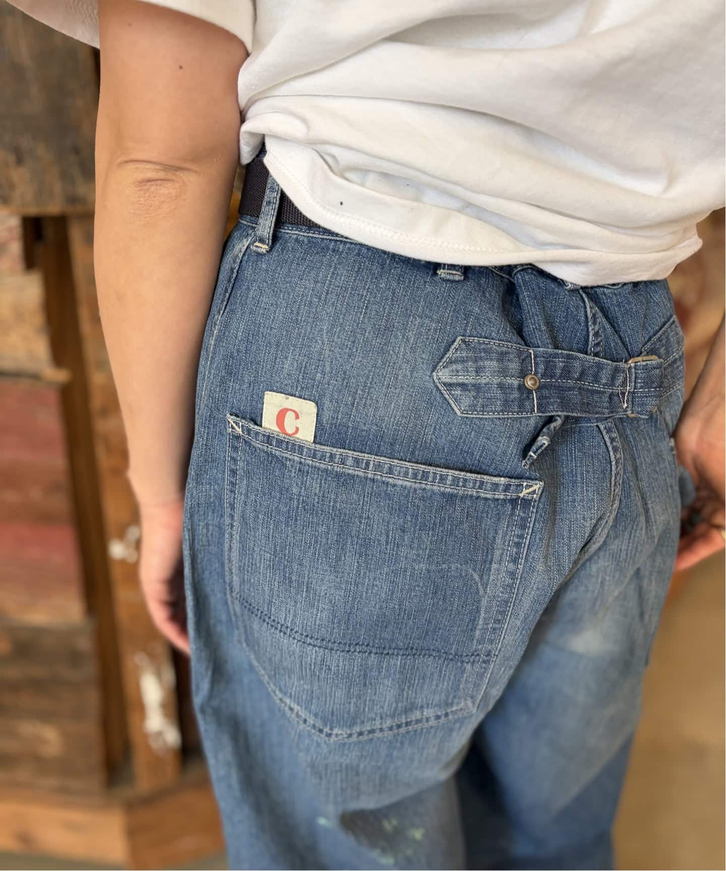 chimala】DOUBLE KNEE PAINTER PANTS（デニムパンツ・ジーンズ