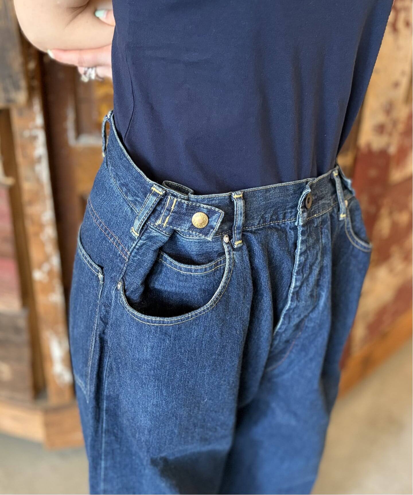 chimala】 UNISEX 12.5OZ DENIM WAIST ADJUSTA（デニムパンツ