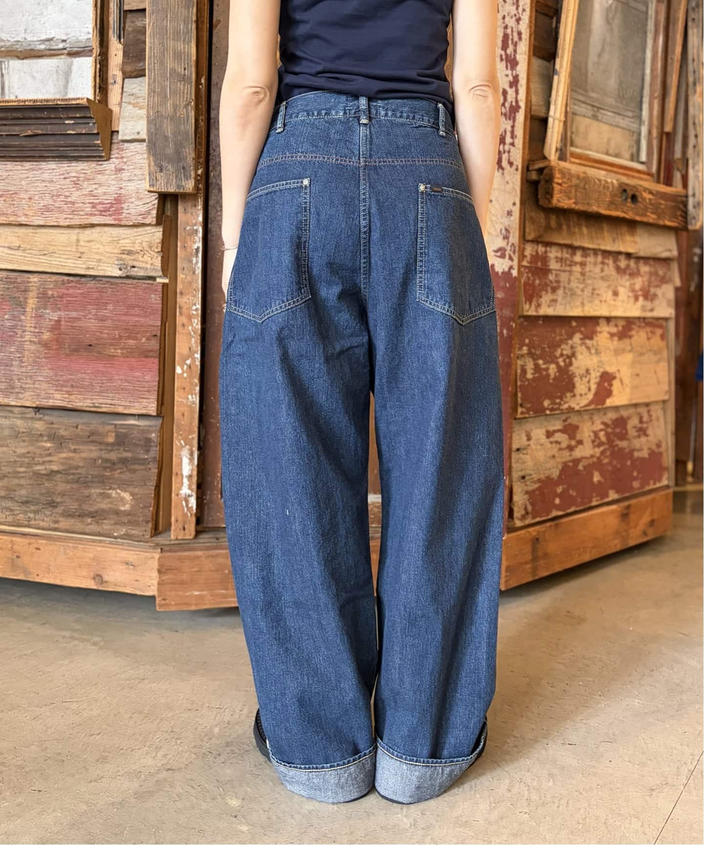 chimala デニムパンツ26 journal standard luxe chimala】 UNISEX 12.5OZ DENIM WAIST ADJUSTA（デニムパンツ