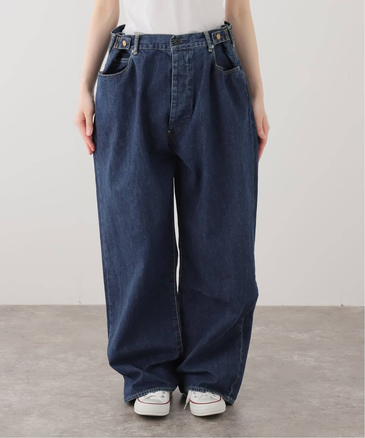 chimala】 UNISEX 12.5OZ DENIM WAIST ADJUSTA（デニムパンツ