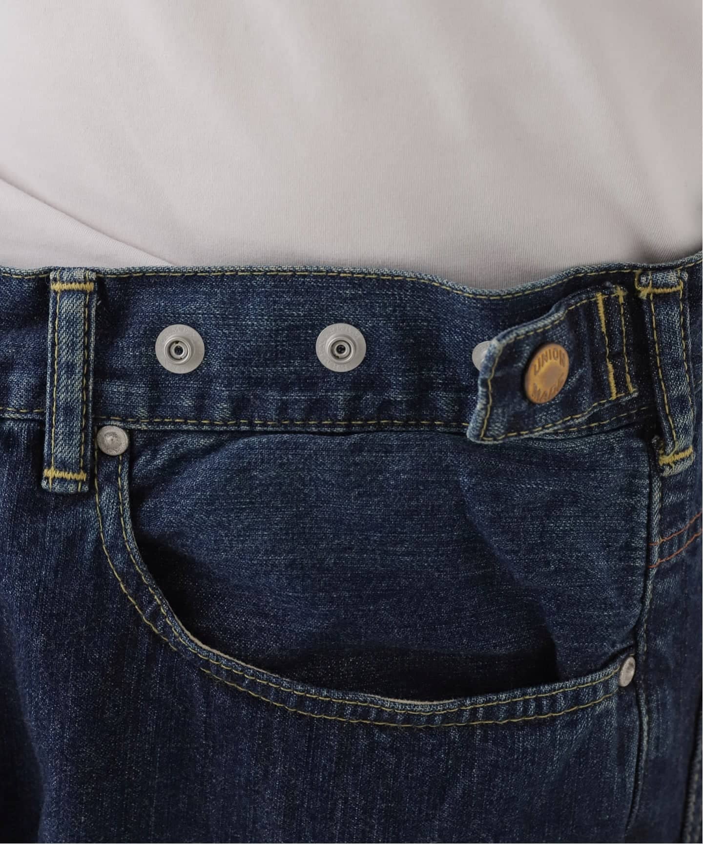 chimala】 UNISEX 12.5OZ DENIM WAIST ADJUSTA（デニムパンツ
