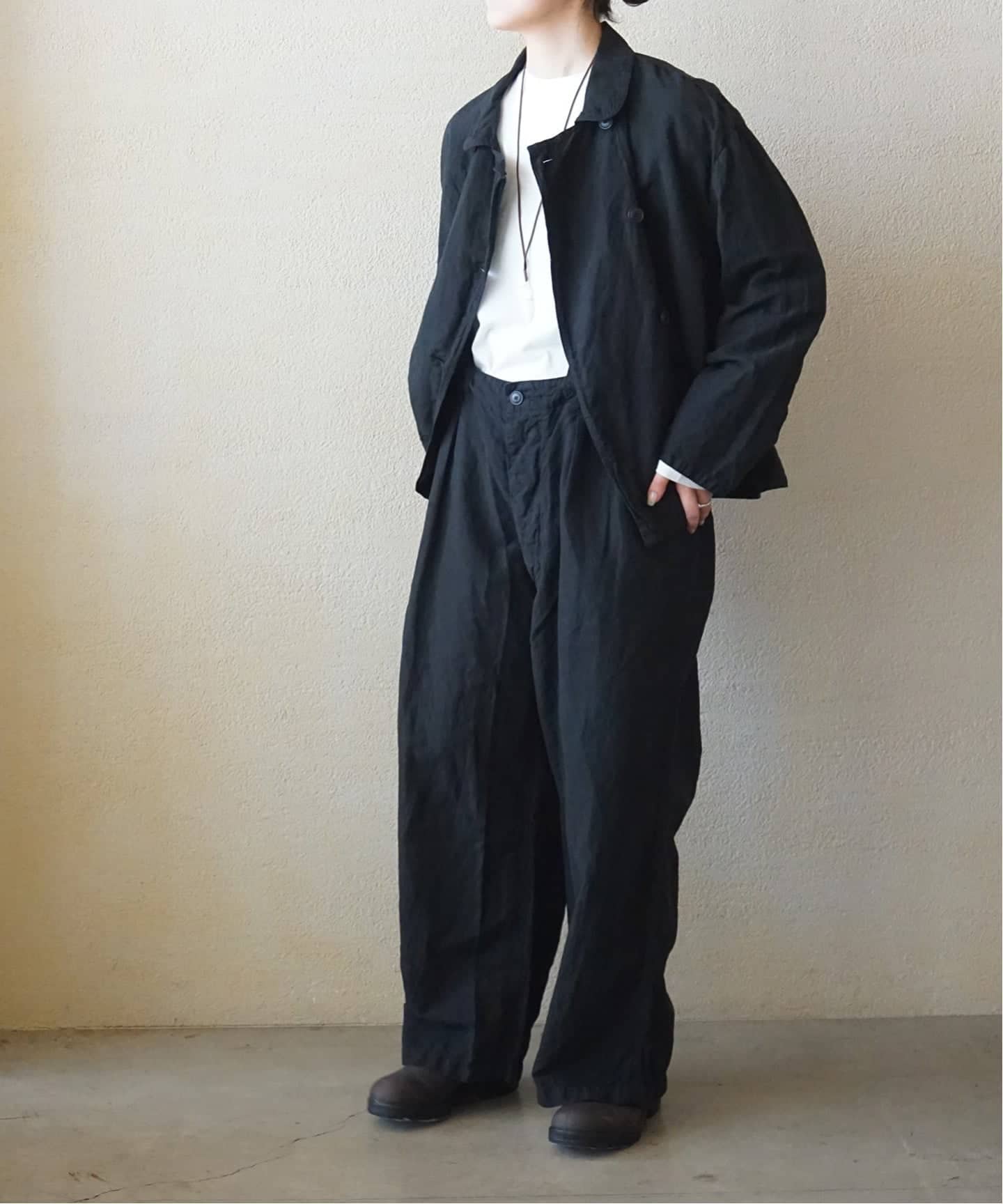 ARMEN 】LINEN/COTTON PLAIN OVERDYE ADJUSTE（その他パンツ