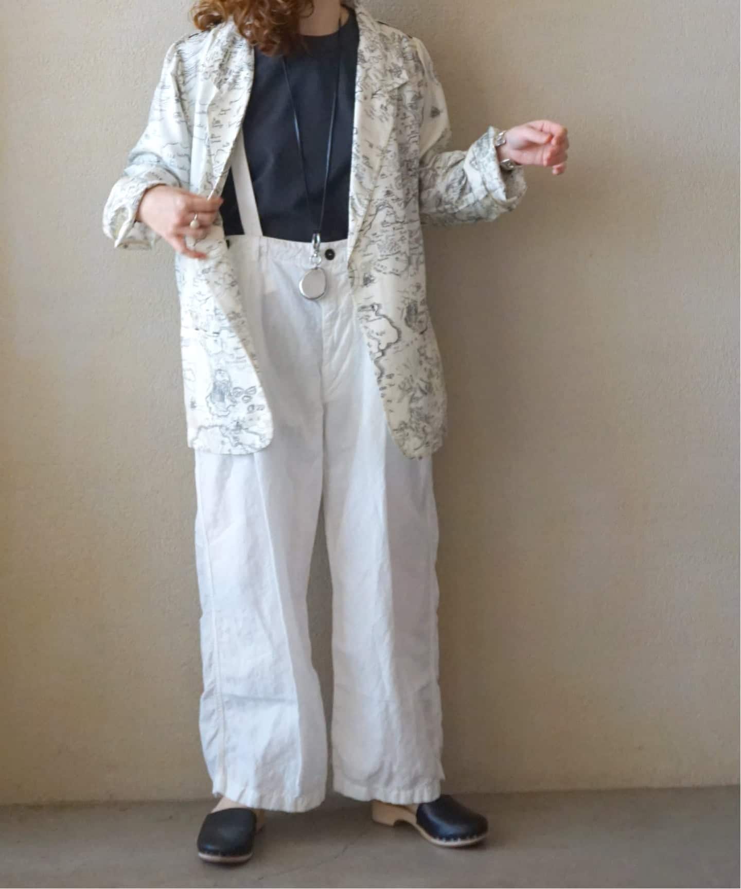 ARMEN 】LINEN/COTTON PLAIN OVERDYE ADJUSTE（その他パンツ