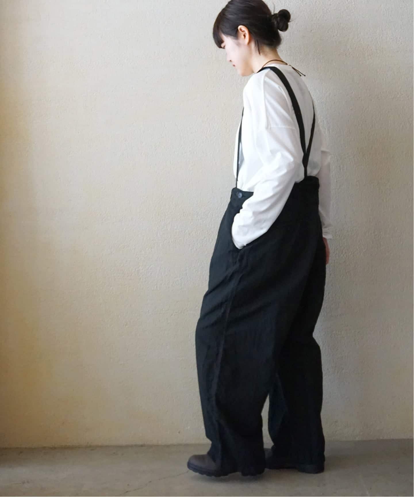 ARMEN 】LINEN/COTTON PLAIN OVERDYE ADJUSTE（その他パンツ