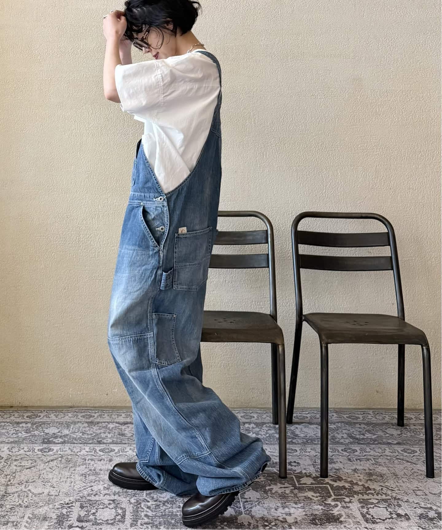 chimala】 8.5OZ W WIDTH DENIM OVERALL（サロペット／オーバーオール