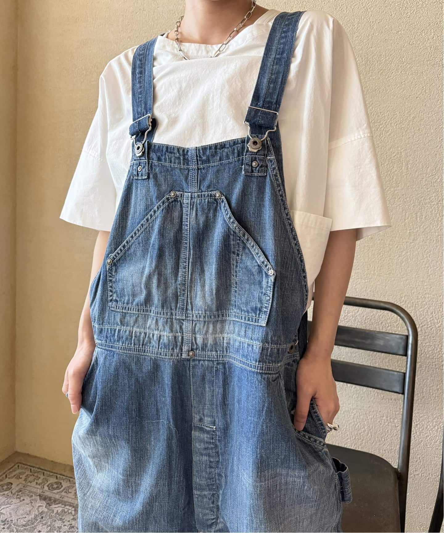 chimala】 8.5OZ W WIDTH DENIM OVERALL（サロペット／オーバーオール
