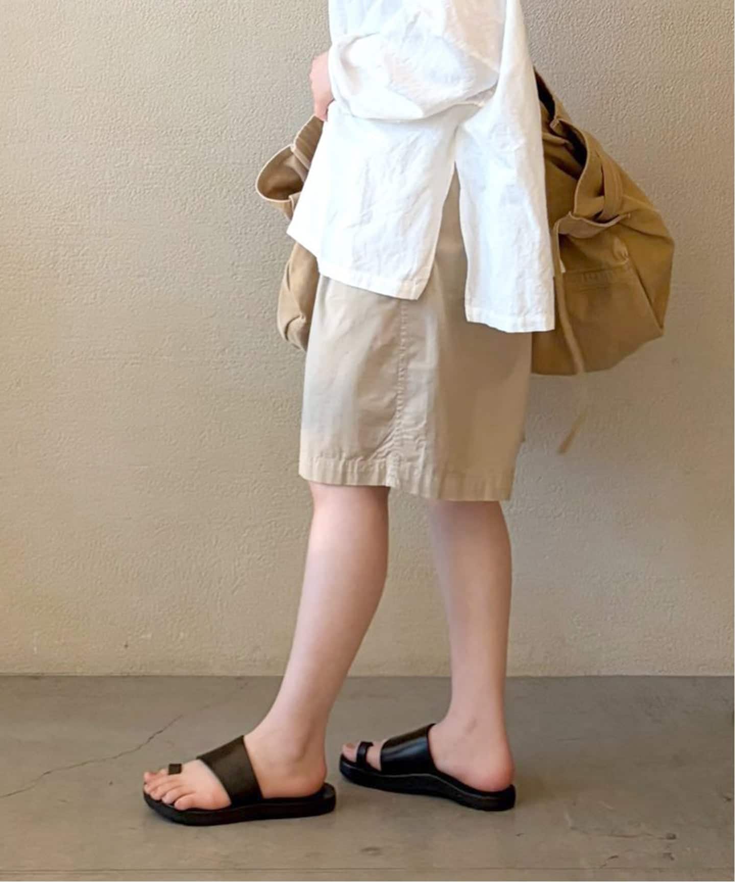 TOUJOURS】 COTTON GABARDINE Baggy Half Chi（ショート・ハーフパンツ