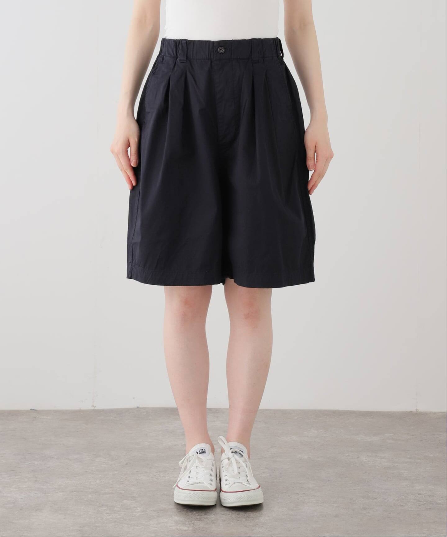 toujours トゥジュー ハーフパンツ　レース ジャーナルスタンダード TOUJOURS】 COTTON GABARDINE Baggy Half Chi（ショート・ハーフパンツ