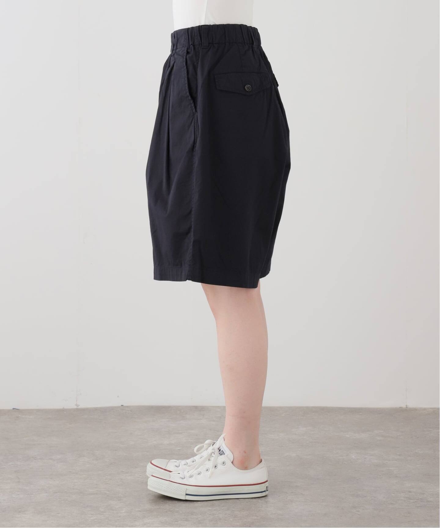 TOUJOURS】 COTTON GABARDINE Baggy Half Chi（ショート・ハーフパンツ