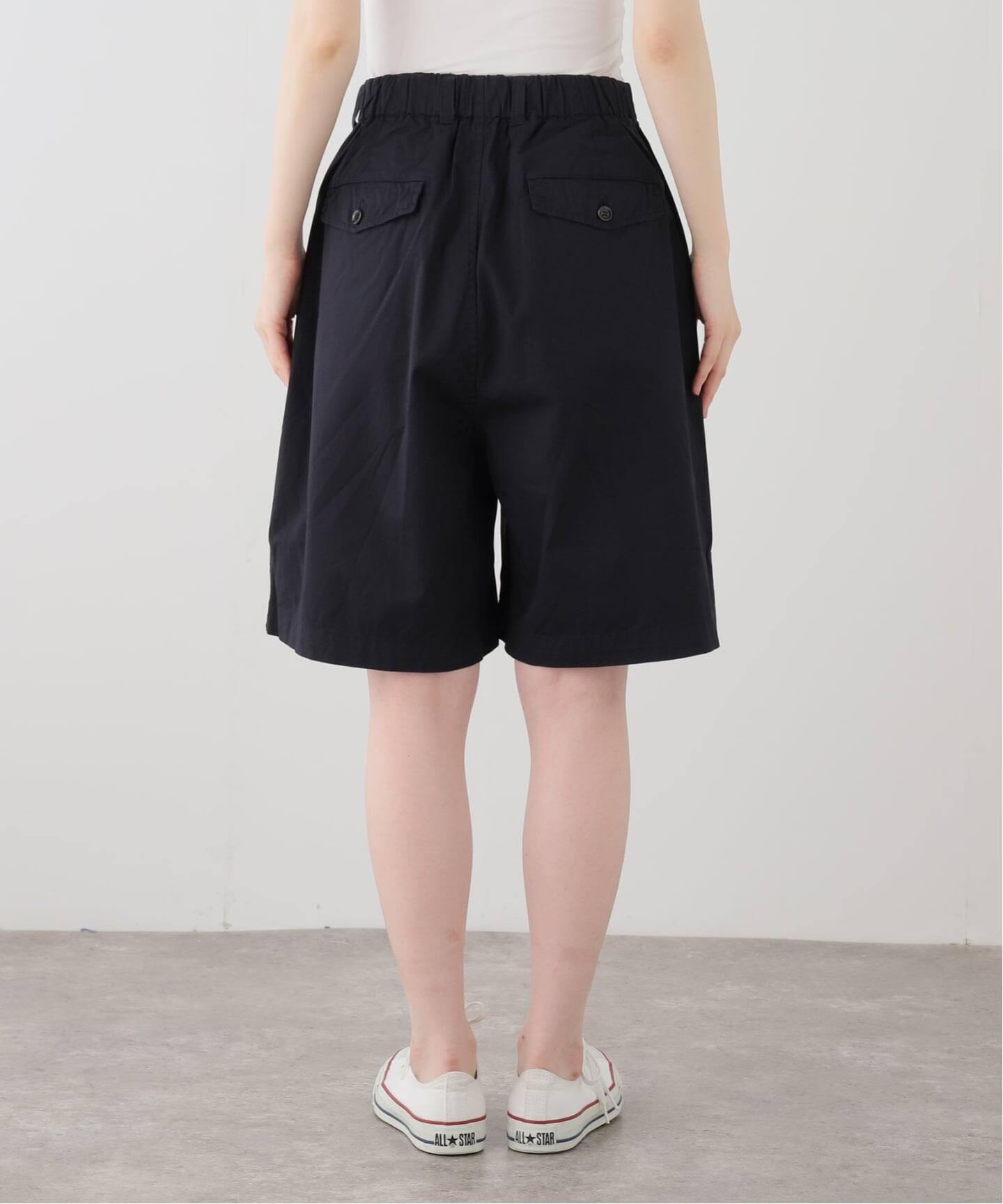 TOUJOURS】 COTTON GABARDINE Baggy Half Chi（ショート・ハーフパンツ