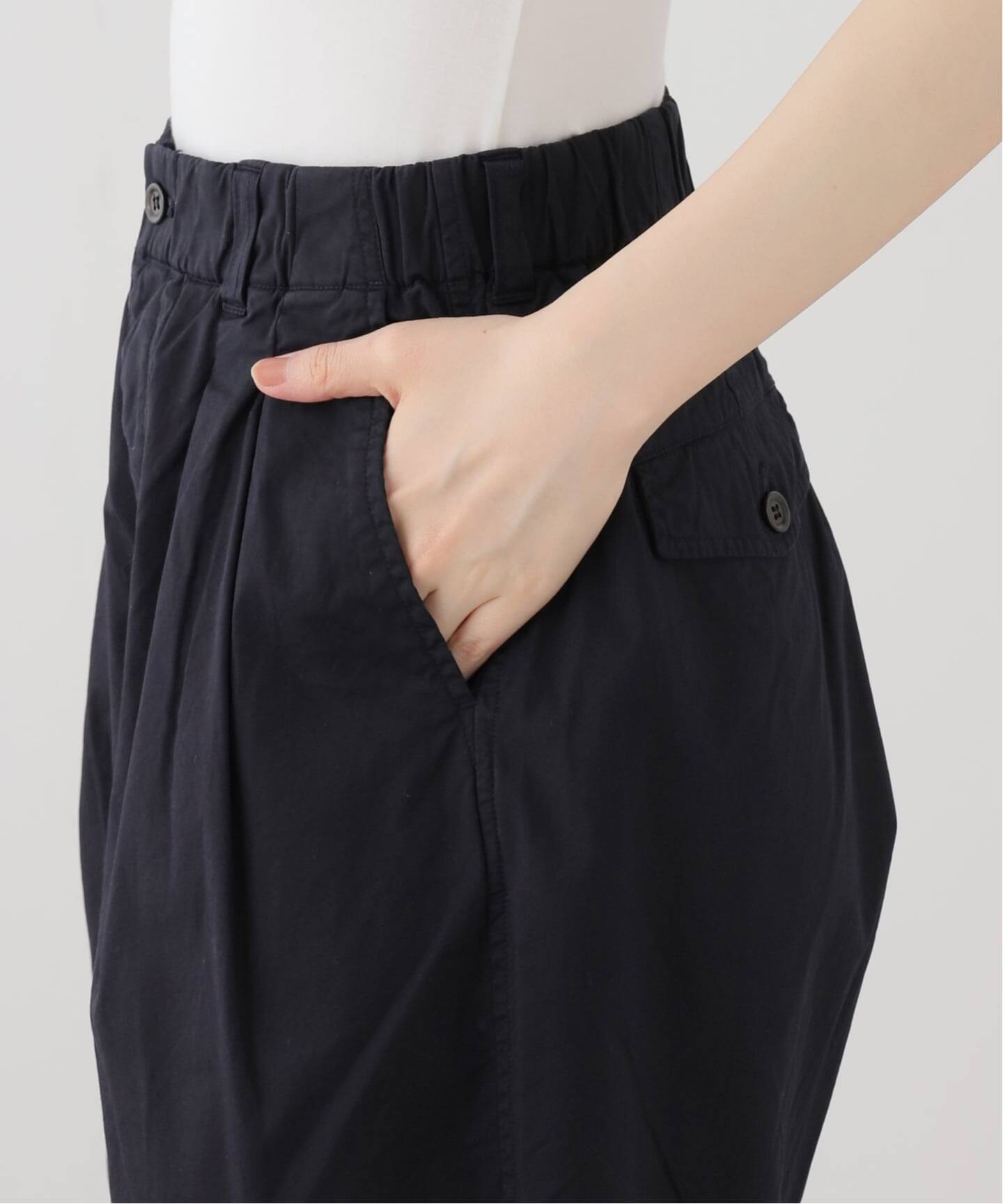 TOUJOURS】 COTTON GABARDINE Baggy Half Chi（ショート・ハーフパンツ