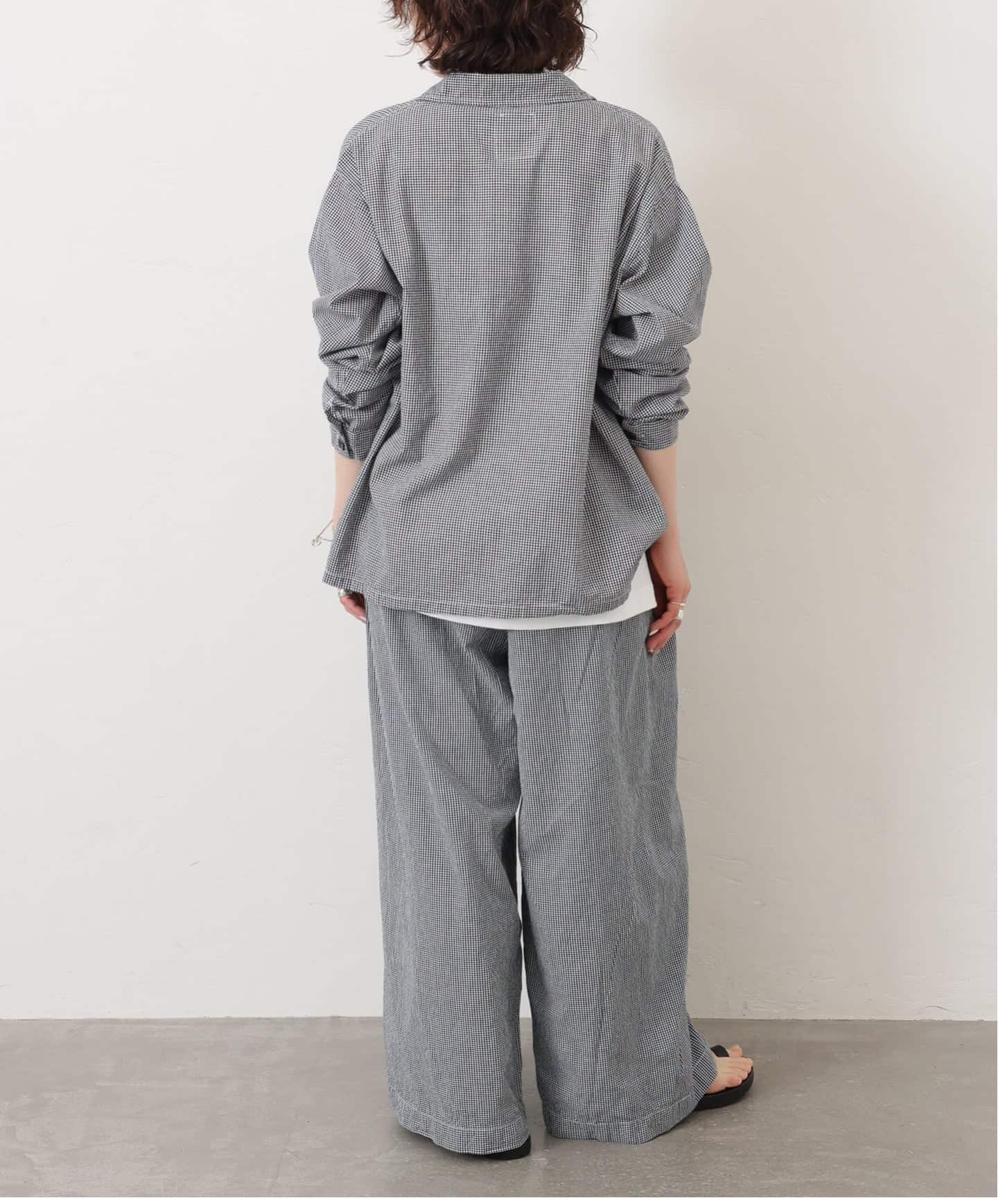 ARMEN】SEERSUCKER GINGHAM GATHERED EASY P（その他パンツ）｜journal