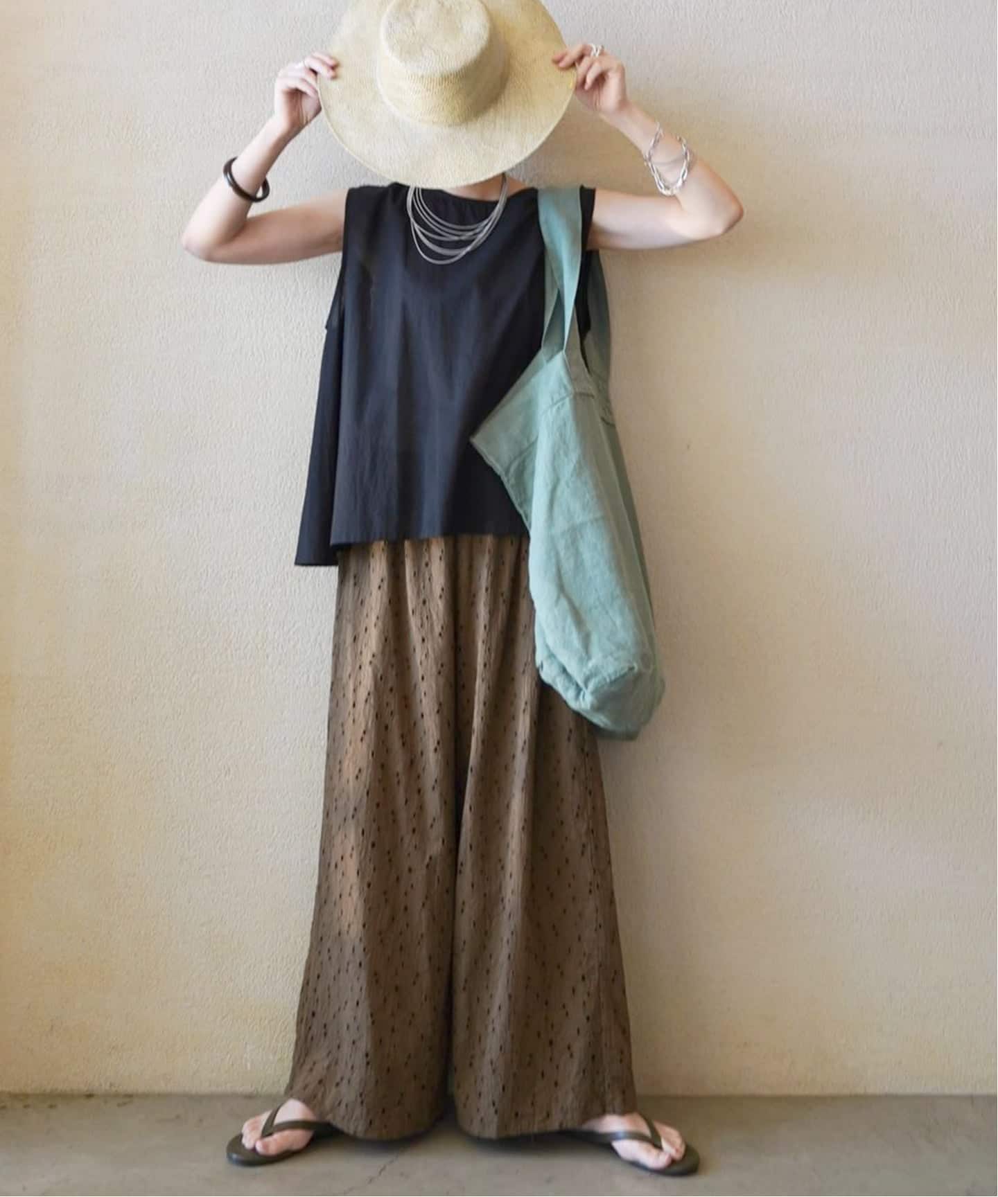SOIL】 60s CAMBRIC ALL HEMLA WIDE EASY PAN（その他パンツ