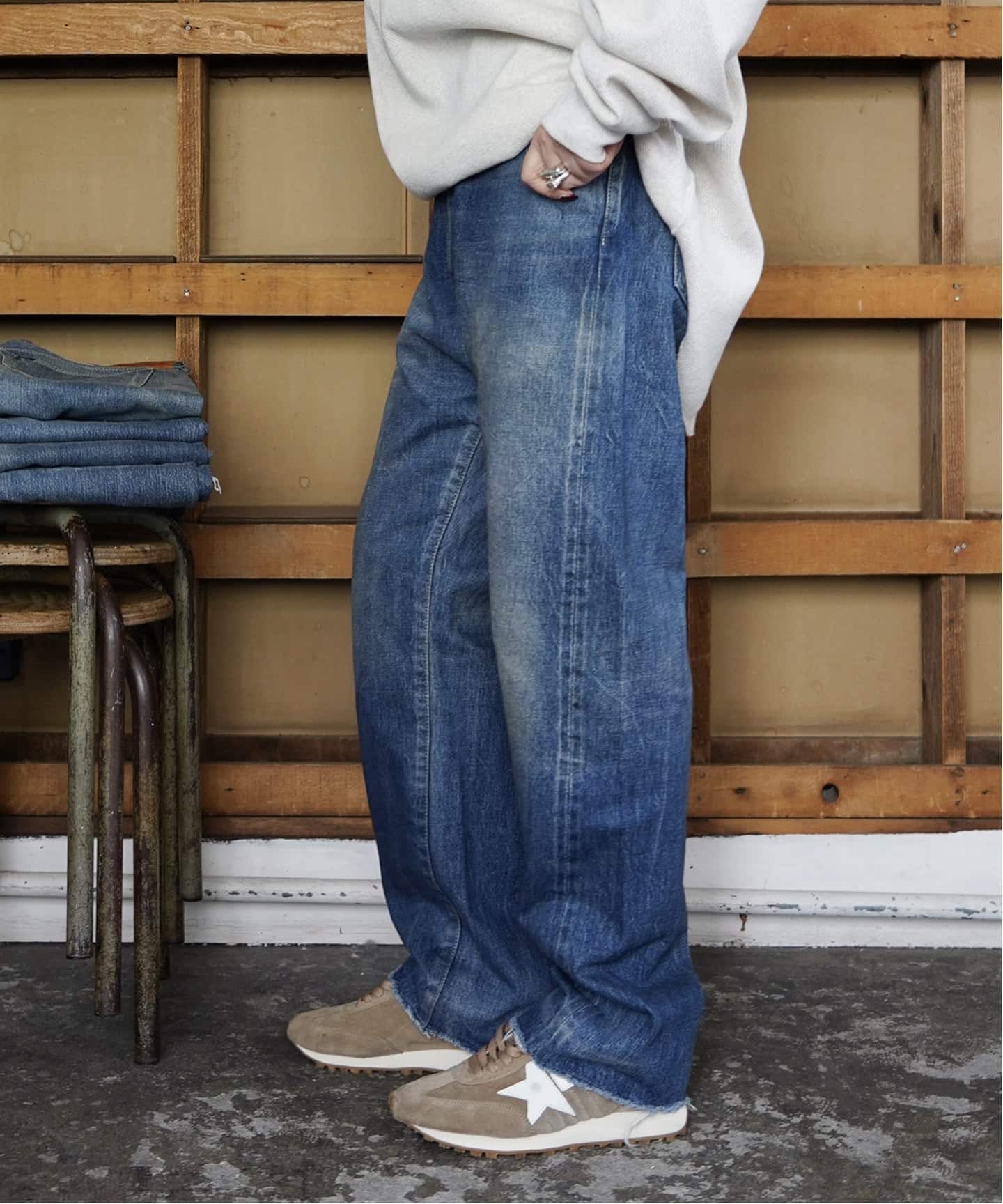 chimala】13.5oz SELVEDGE DENIM USED ANKLE（デニムパンツ・ジーンズ