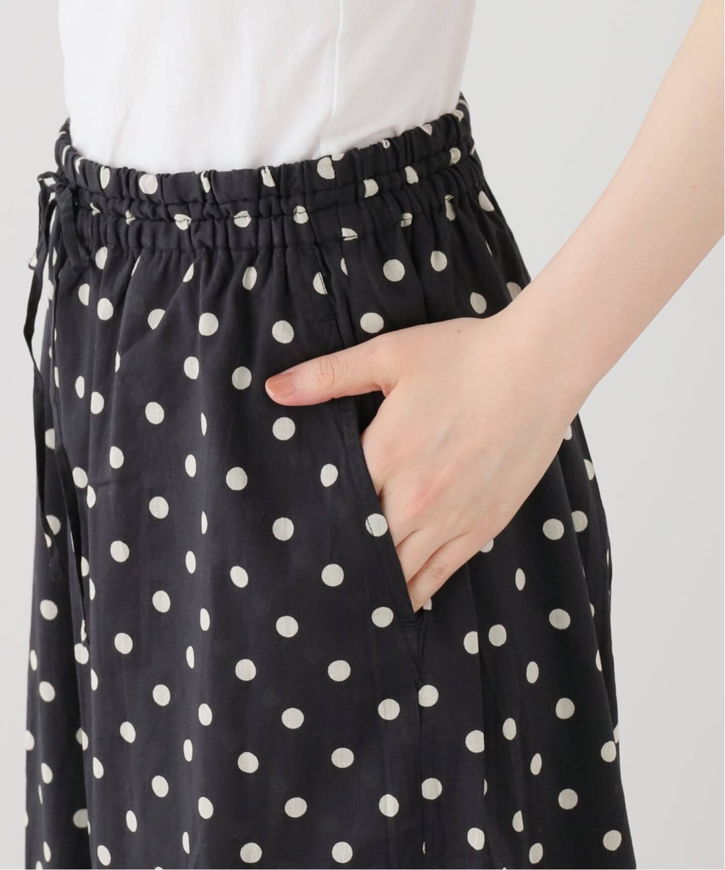 ジャーナルスタンダードラックス | SOIL（ソイル） ドットオールインワン SOIL】 80s COTTON VOILE DOT PRINT WIDE EAS（その他パンツ