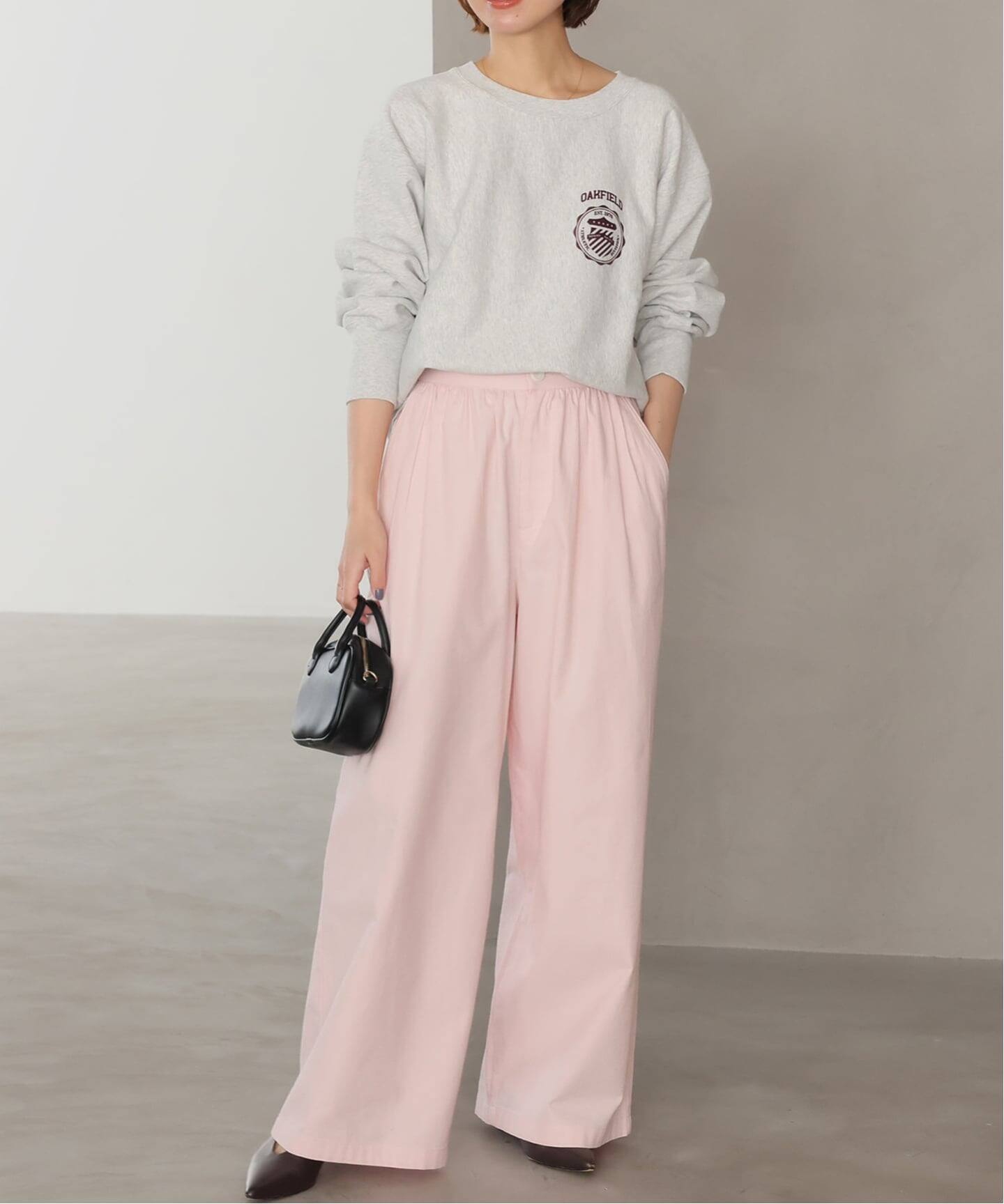 26SS新作］コットンツイルギャザーワイドパンツ（その他パンツ