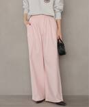 ［26SS新作］コットンツイルギャザーワイドパンツ
