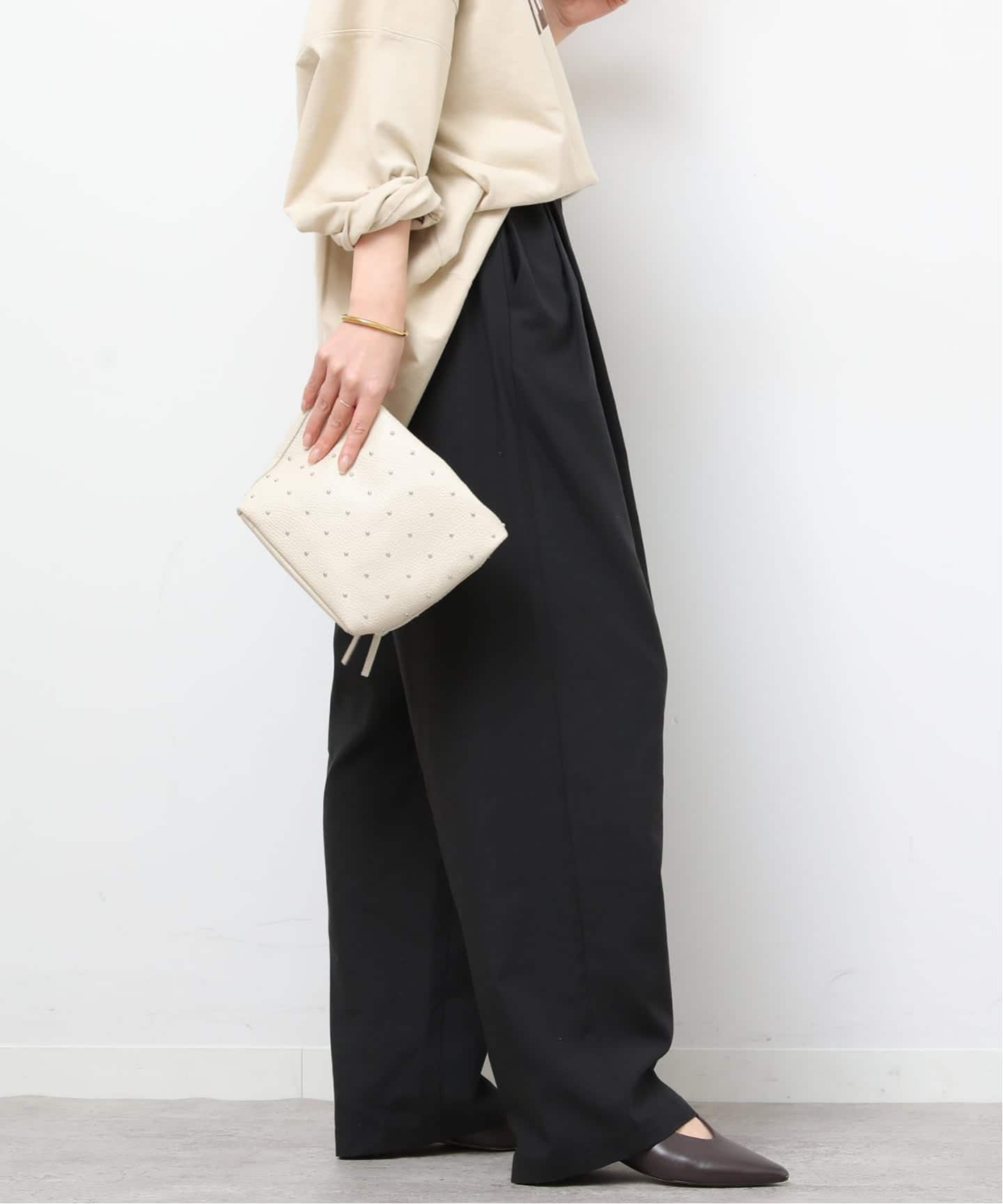 予約》［26SS新作］リネンミックスリラックスカーブパンツ（その他