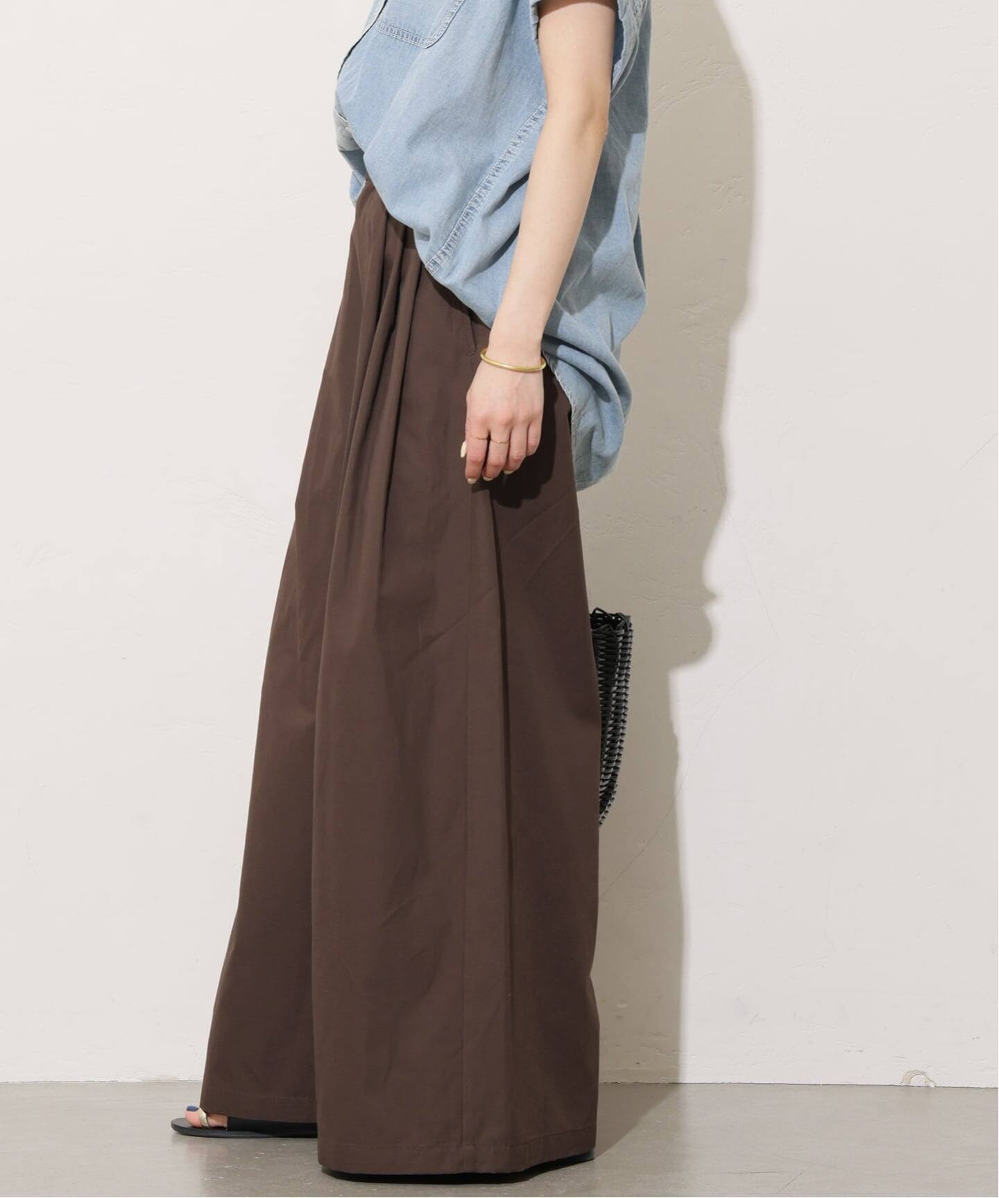 コットンリネンタックワイドパンツ（その他パンツ）｜JOURNAL STANDARD 