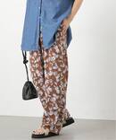 《予約》リーフパターンリラックスパンツ