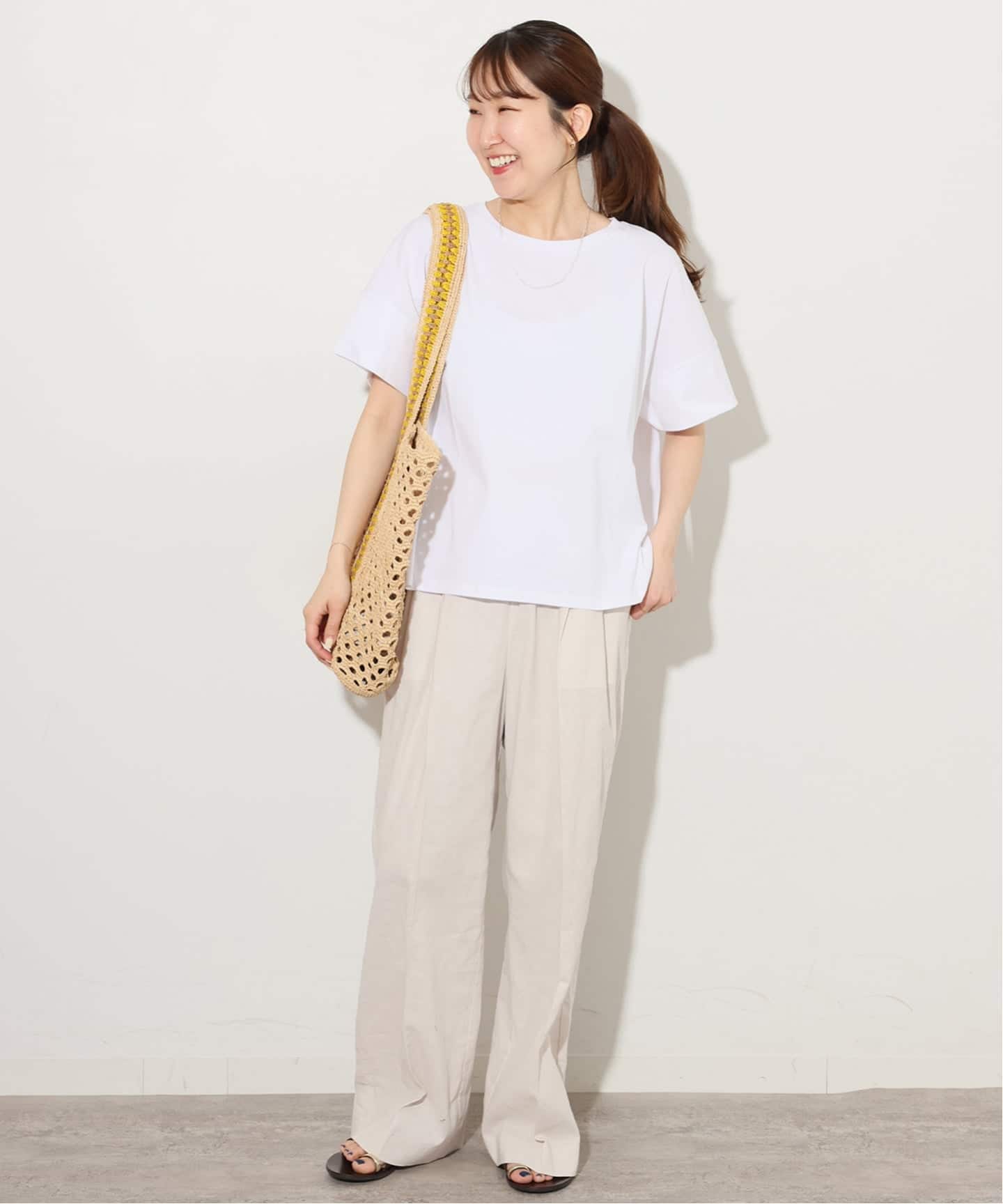 リネンコットンギャザータックパンツ（その他パンツ）｜JOURNAL