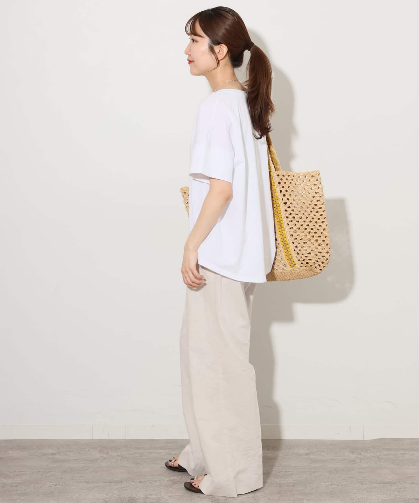 リネンコットンギャザータックパンツ（その他パンツ）｜JOURNAL