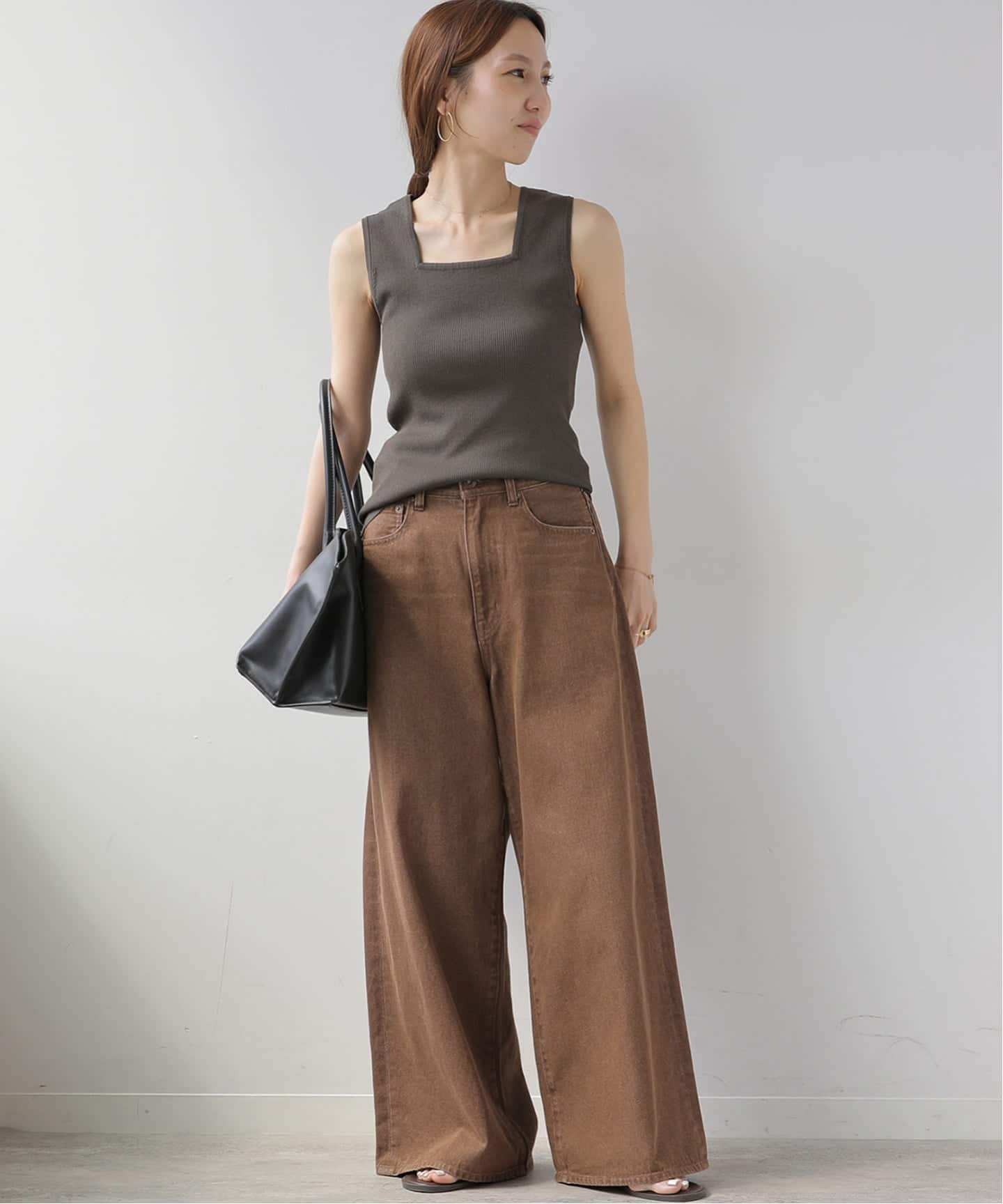 cocoaJOURNALSTANDARDrelumeコットンツイル 予約》コットンツイルワイドパンツ（デニムパンツ・ジーンズ