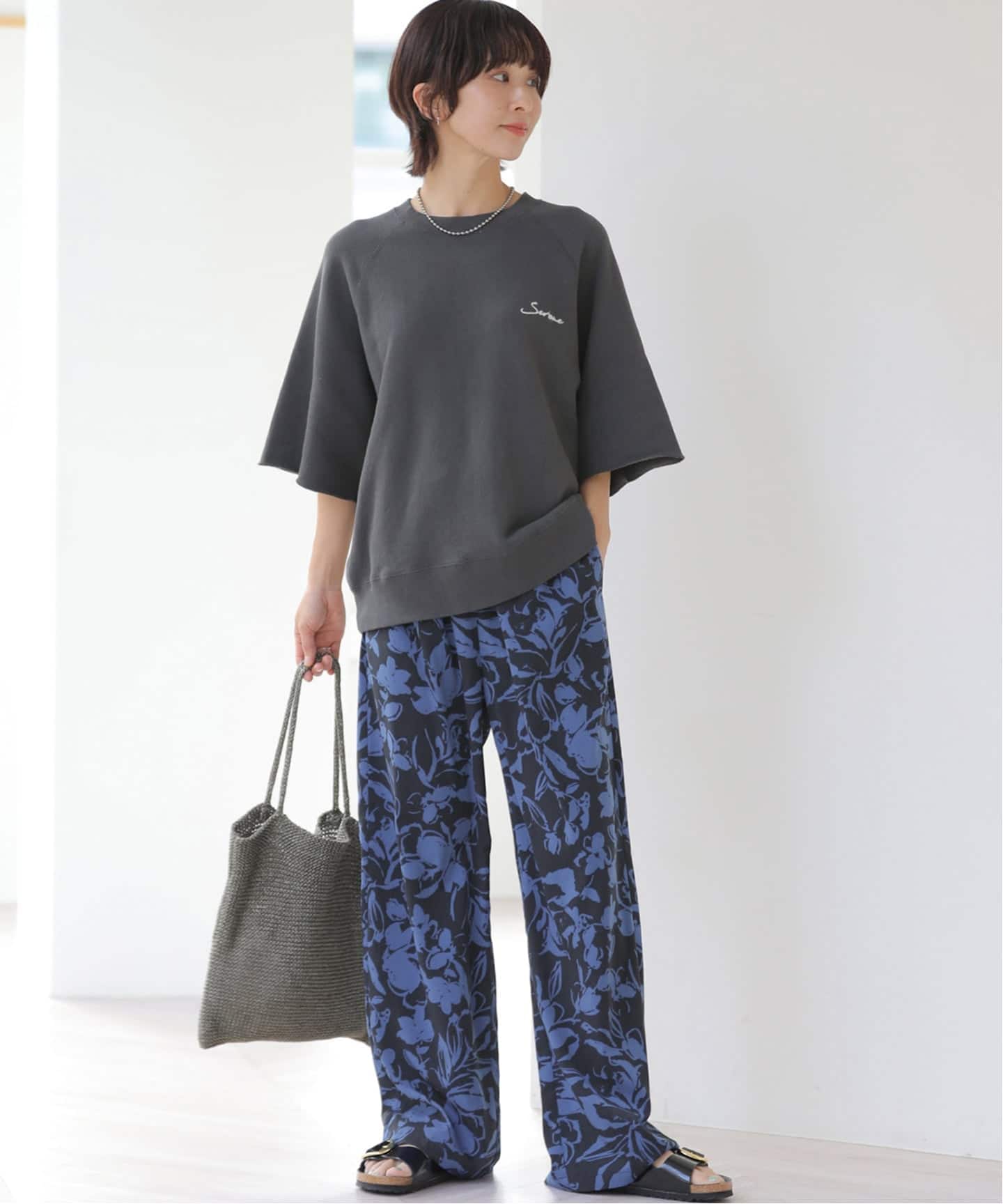 ジャーナルスタンダード 予約》［26SS新作］バイカラーリーフプリントパンツ（その他パンツ