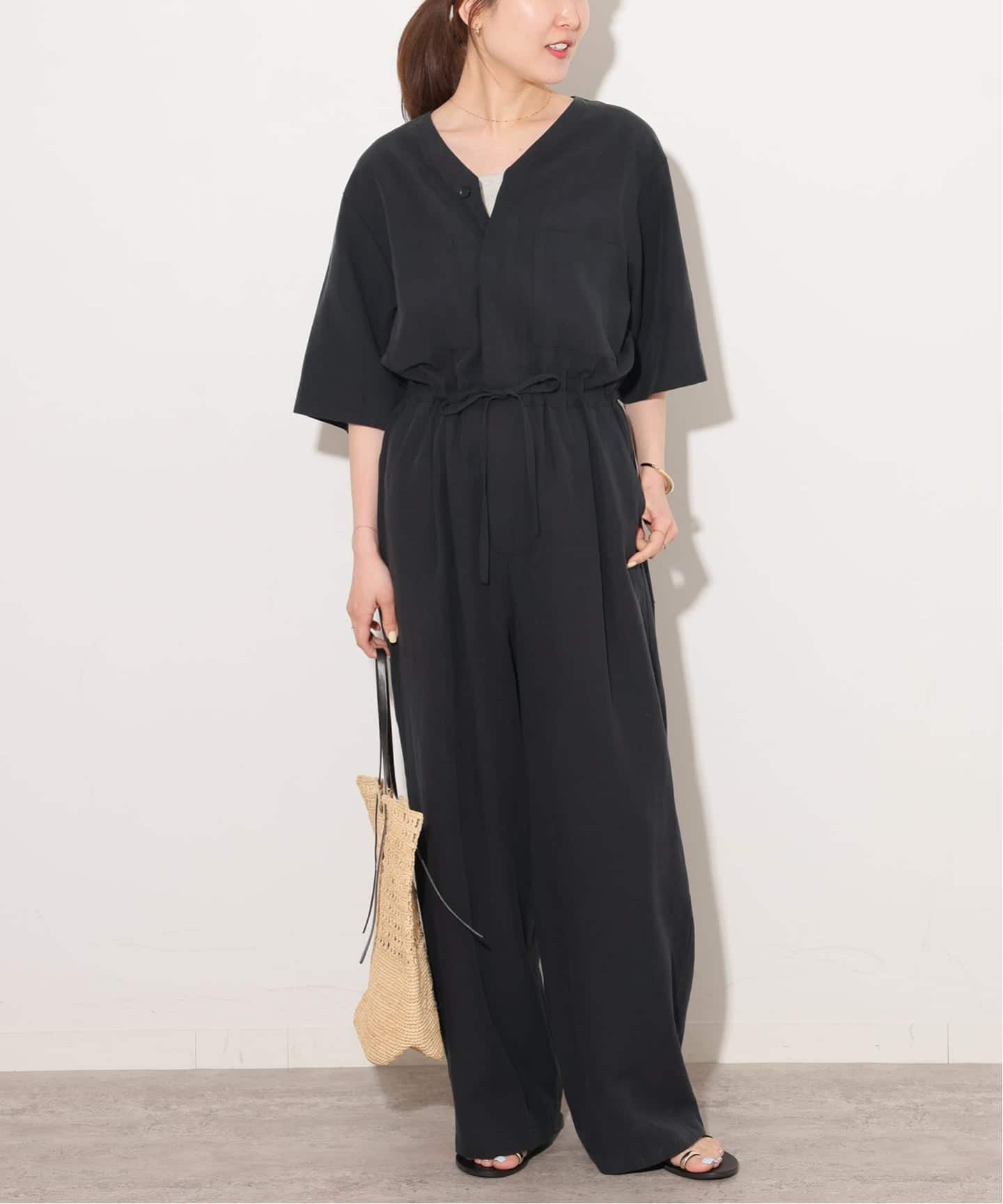 【新品】Vネックオールインワン JOURNAL STANDARD relume Vネックオールインワン（つなぎ／オールインワン）｜JOURNAL STANDARD