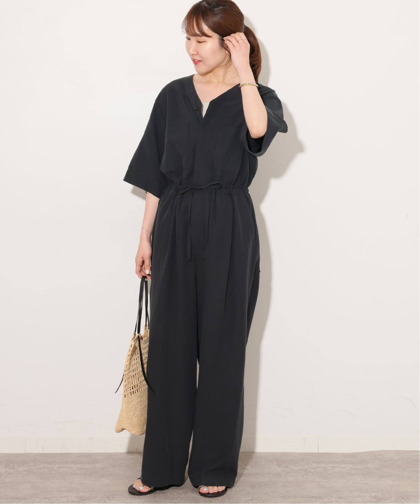 Vネックオールインワン（つなぎ／オールインワン）｜JOURNAL STANDARD