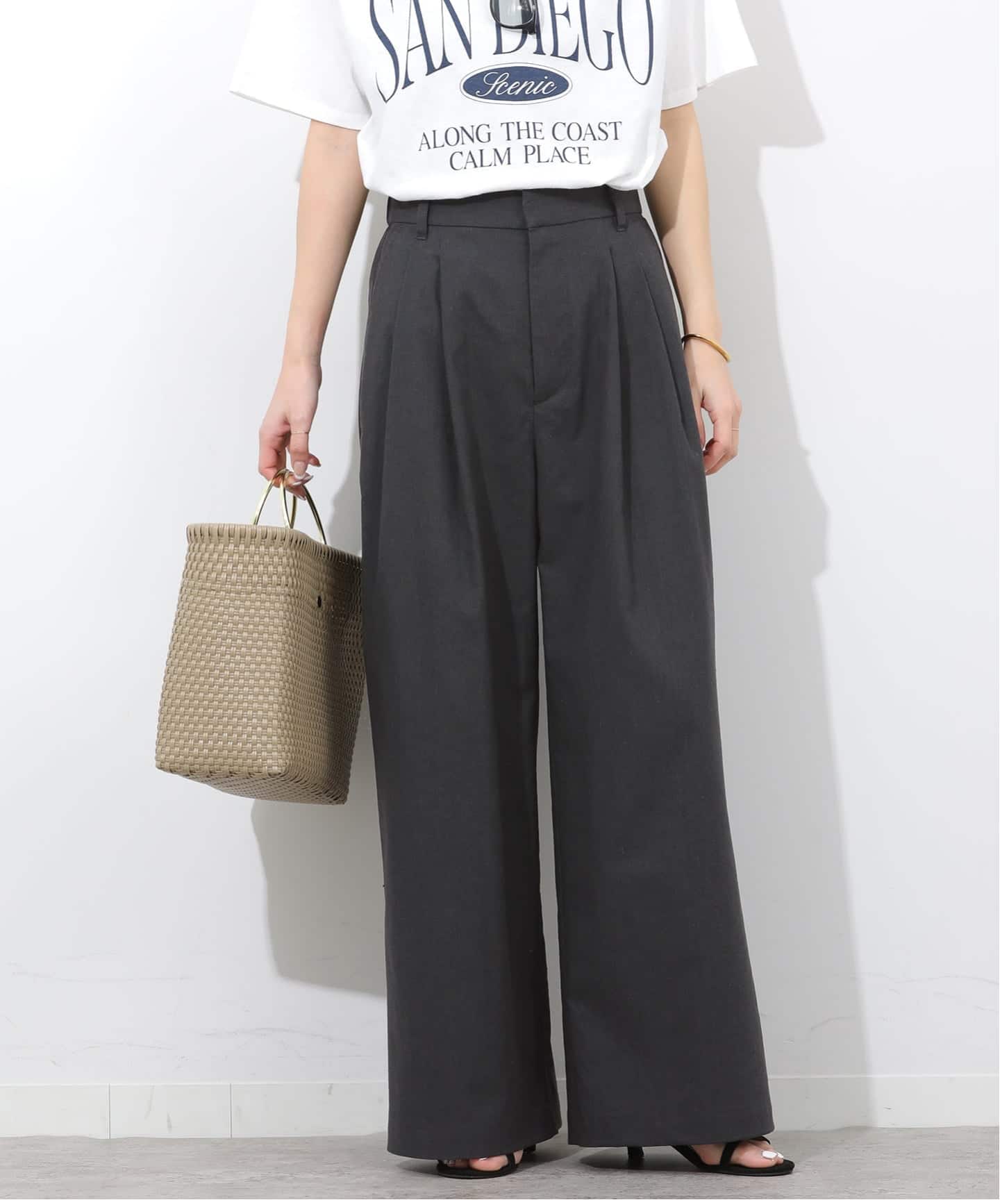 リネンミックス2タックパンツ（その他パンツ）｜JOURNAL STANDARD