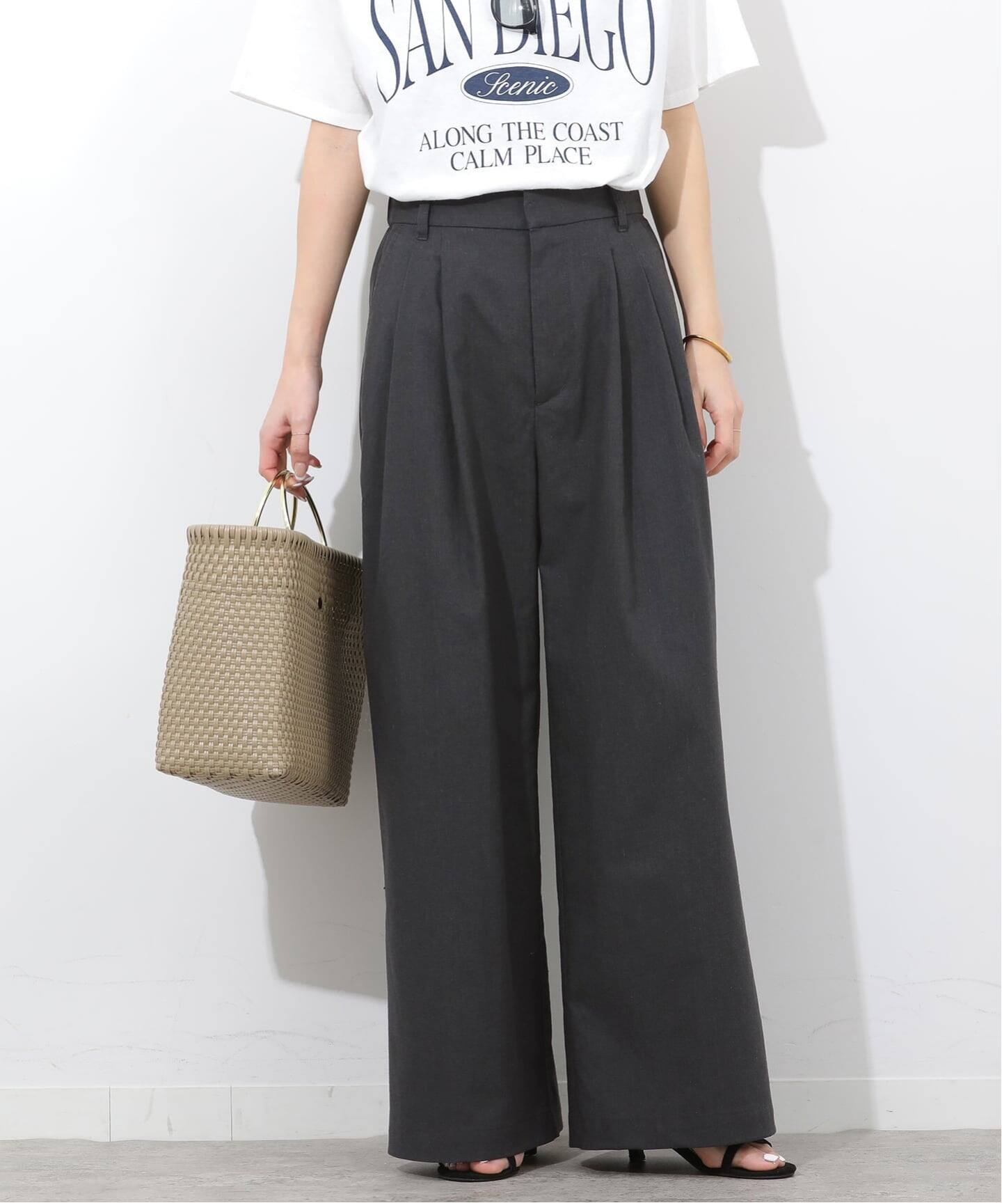リネンミックス2タックパンツ（その他パンツ）｜JOURNAL STANDARD 