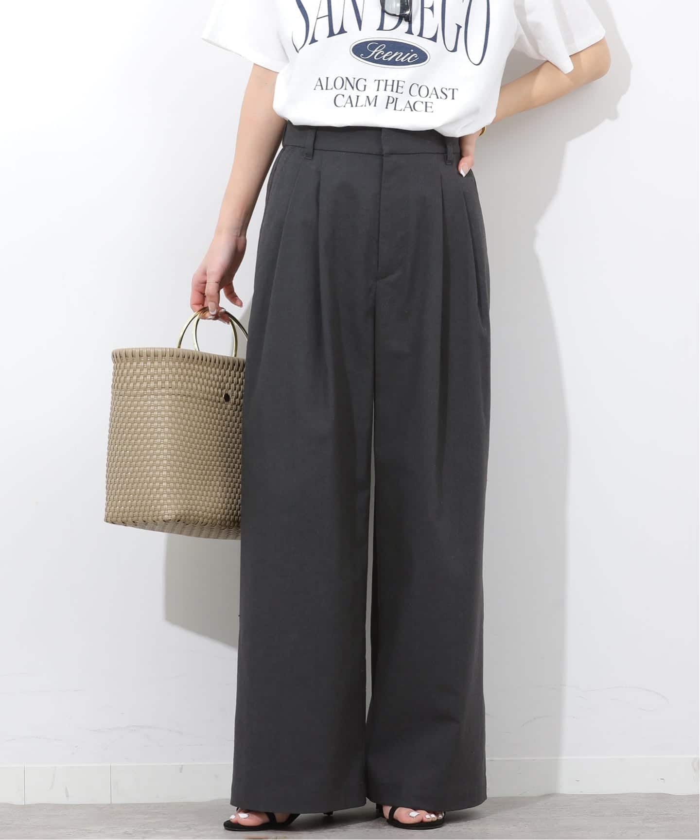 リネンミックス2タックパンツ（その他パンツ）｜JOURNAL STANDARD