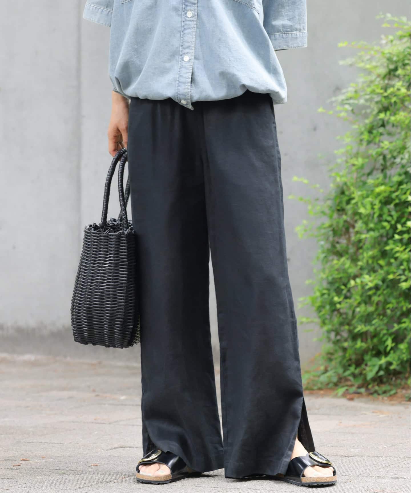 一部WEB限定追加7》麻スリットイージーパンツ（その他パンツ