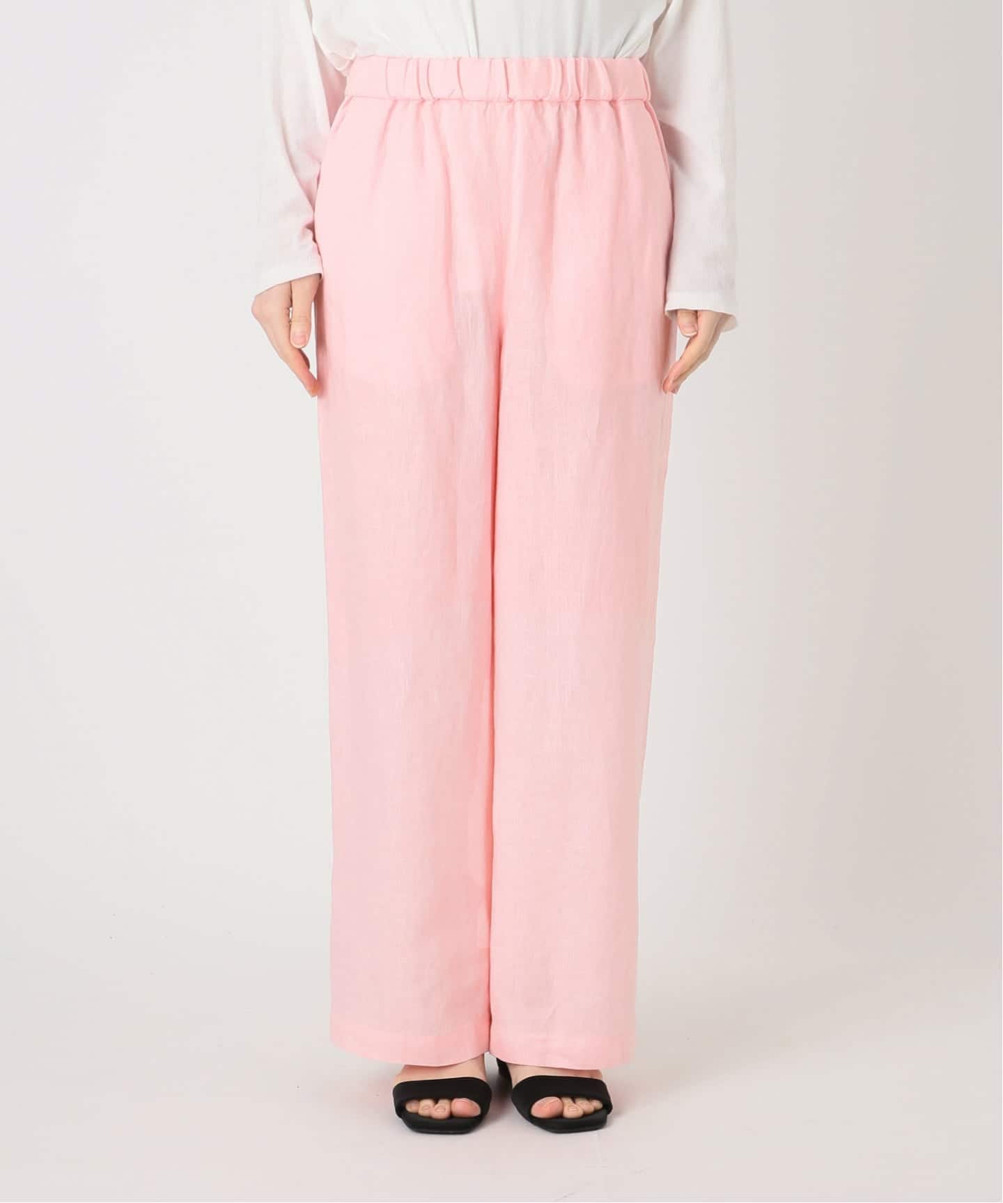 JOURNAL STANDARD relume 麻スリットイージーパンツ ピンク 追加8》麻スリットイージーパンツ（その他パンツ）｜JOURNAL STANDARD