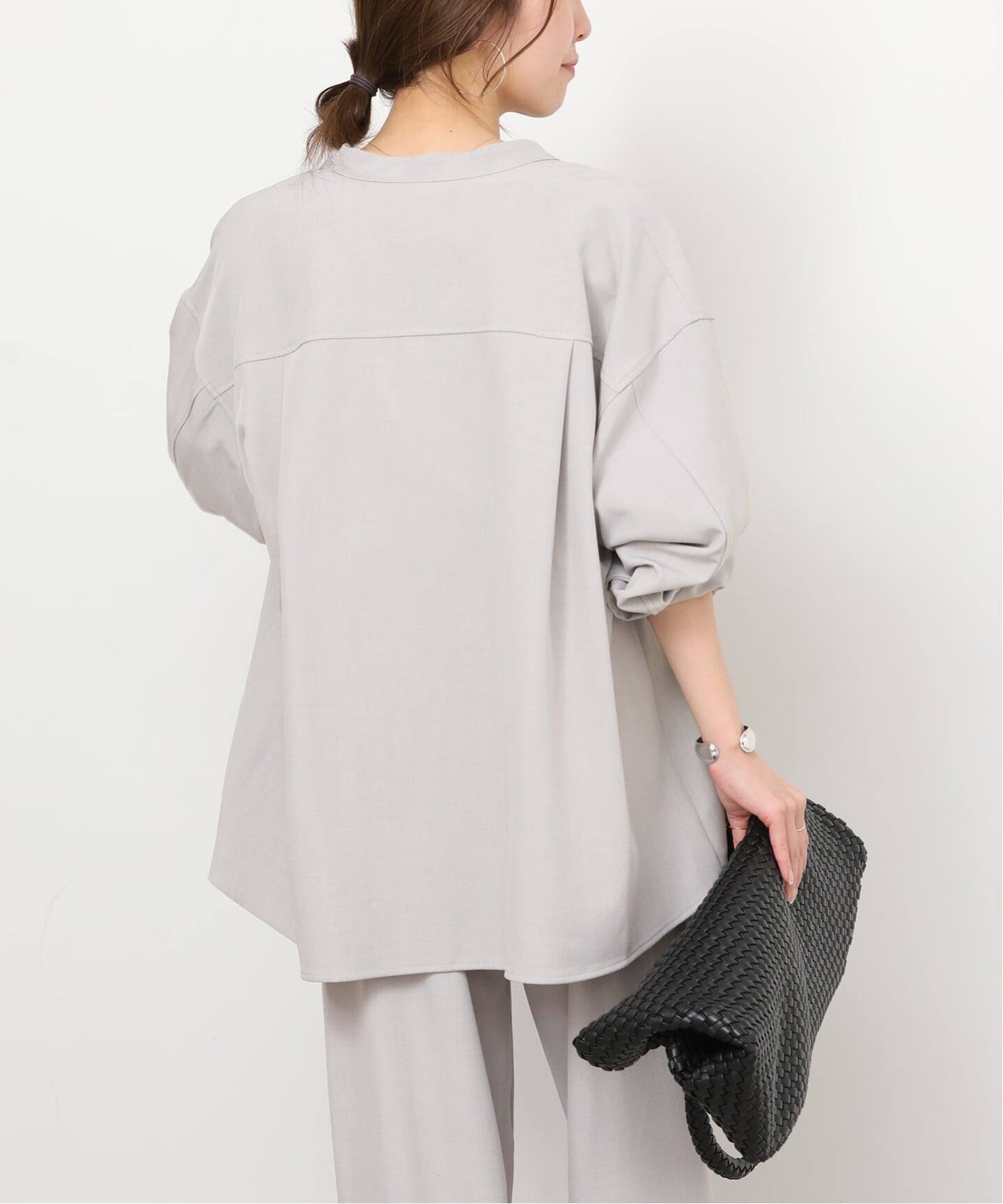 一部WEB限定》［2点セット］メランジツイルセットアップ（つなぎ