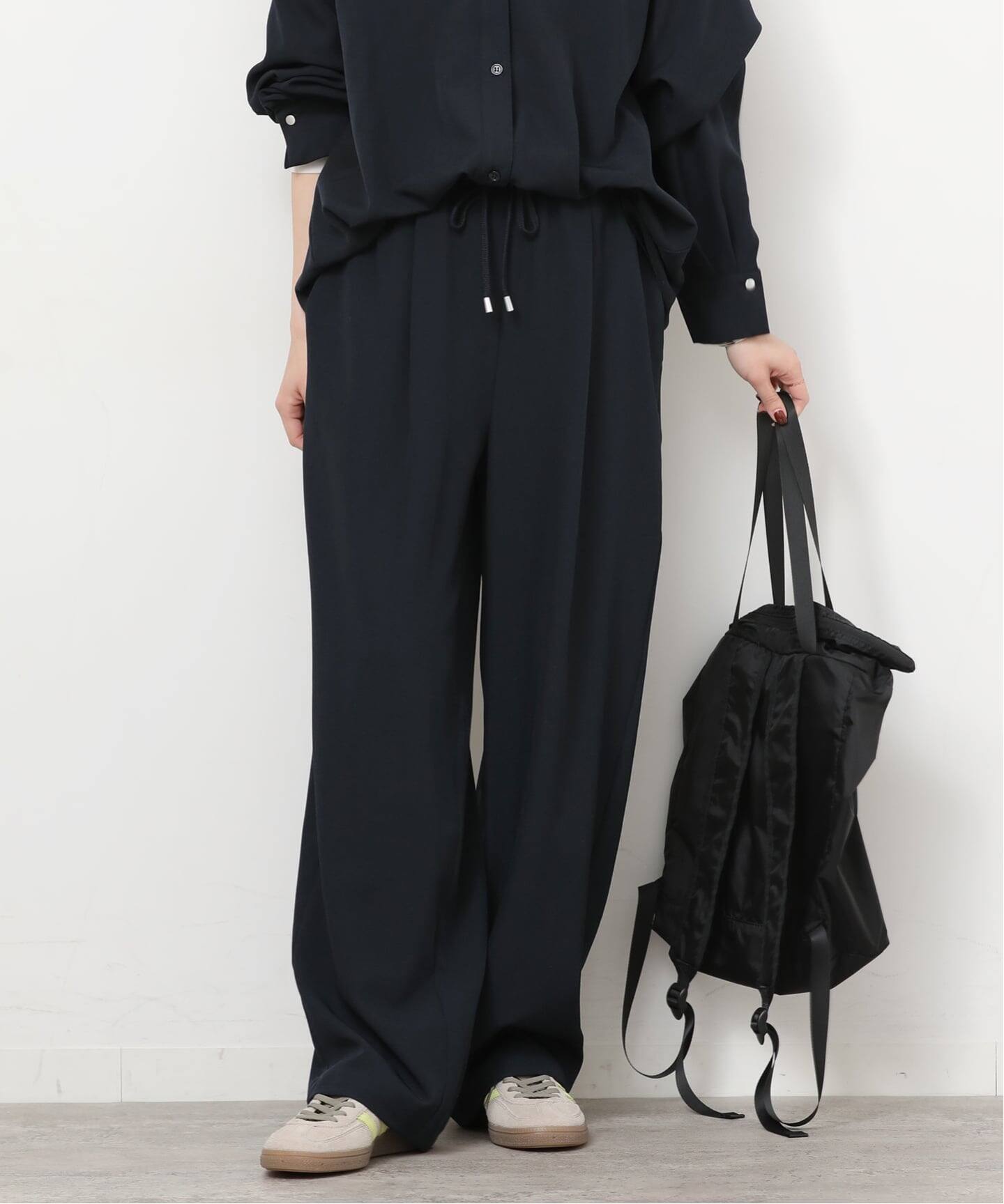 一部WEB限定》［2点セット］メランジツイルセットアップ（つなぎ