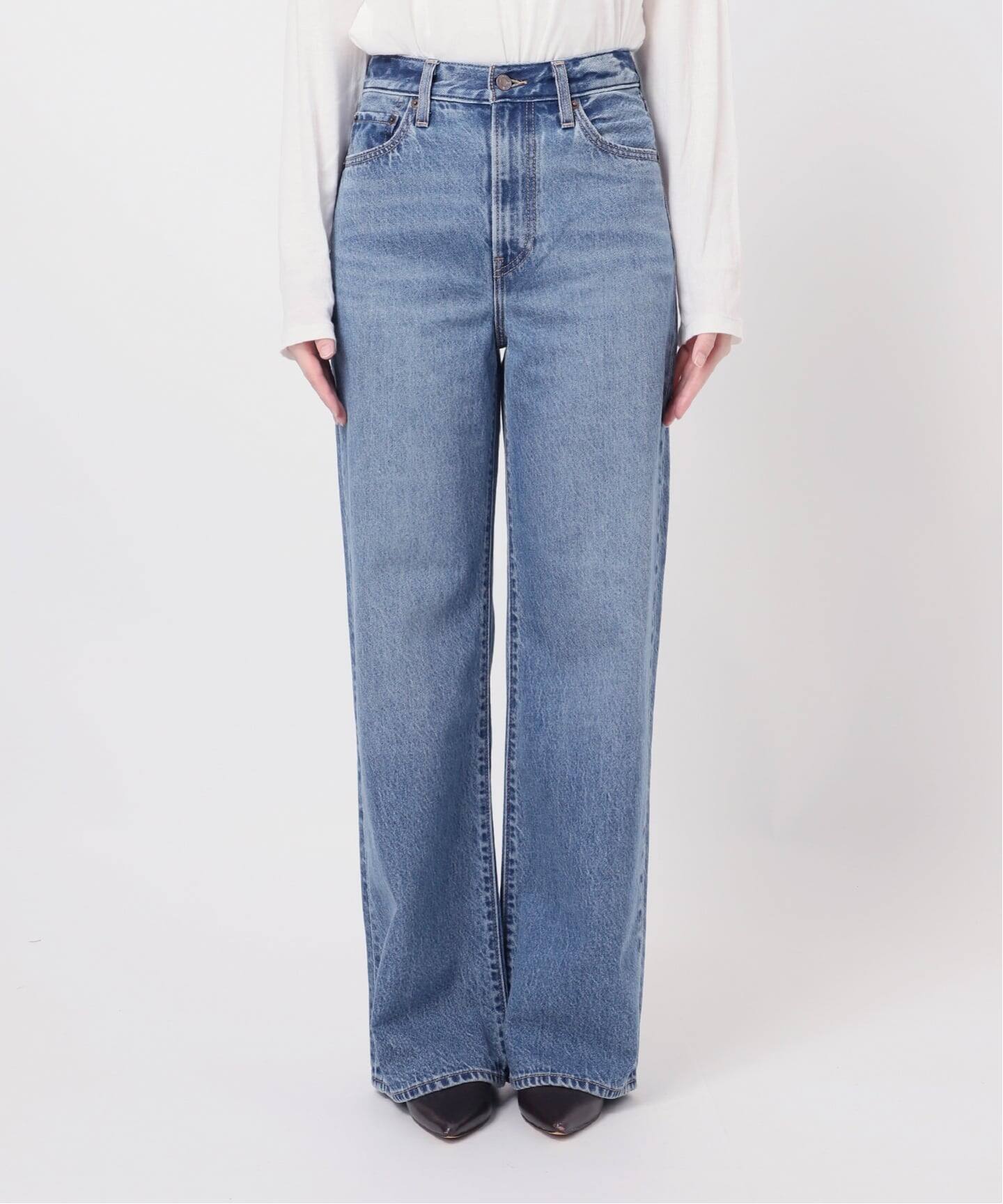 別注【LEVI'S】RIBCAGE WIDE LEG：デニム（デニムパンツ・ジーンズ