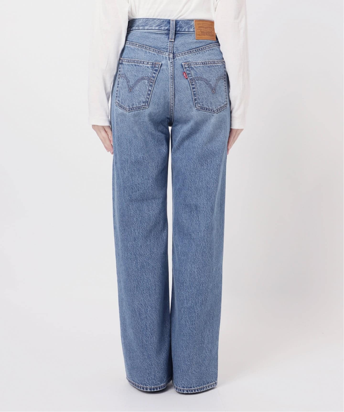 26SS新作］別注【LEVI'S】RIBCAGE WIDE LEG：デニム（デニムパンツ