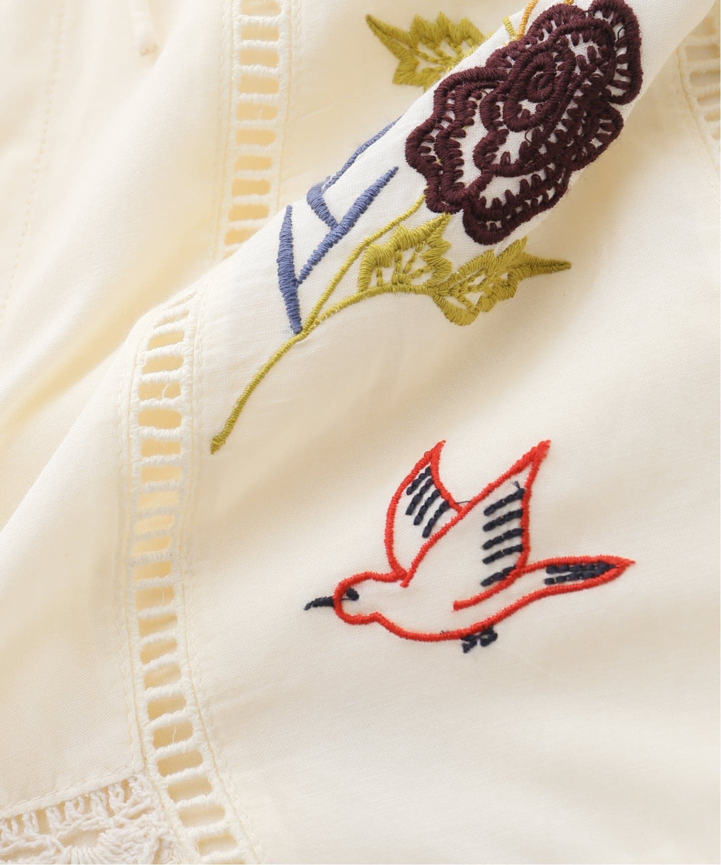 TODAYFUL/トゥデイフル】 Embroidery Patchwork PT（その他パンツ